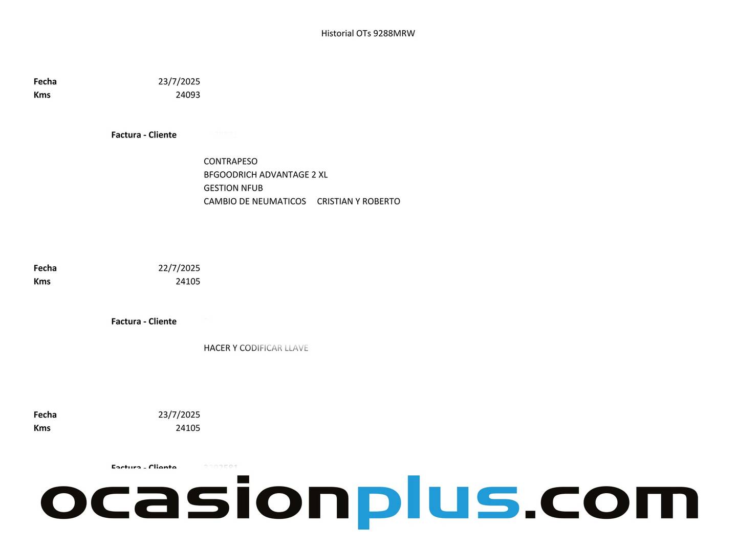Foto del mantenimiento del Fiat 500 Fiat 500 1.0 Hybrid Dolcevita (70 CV)