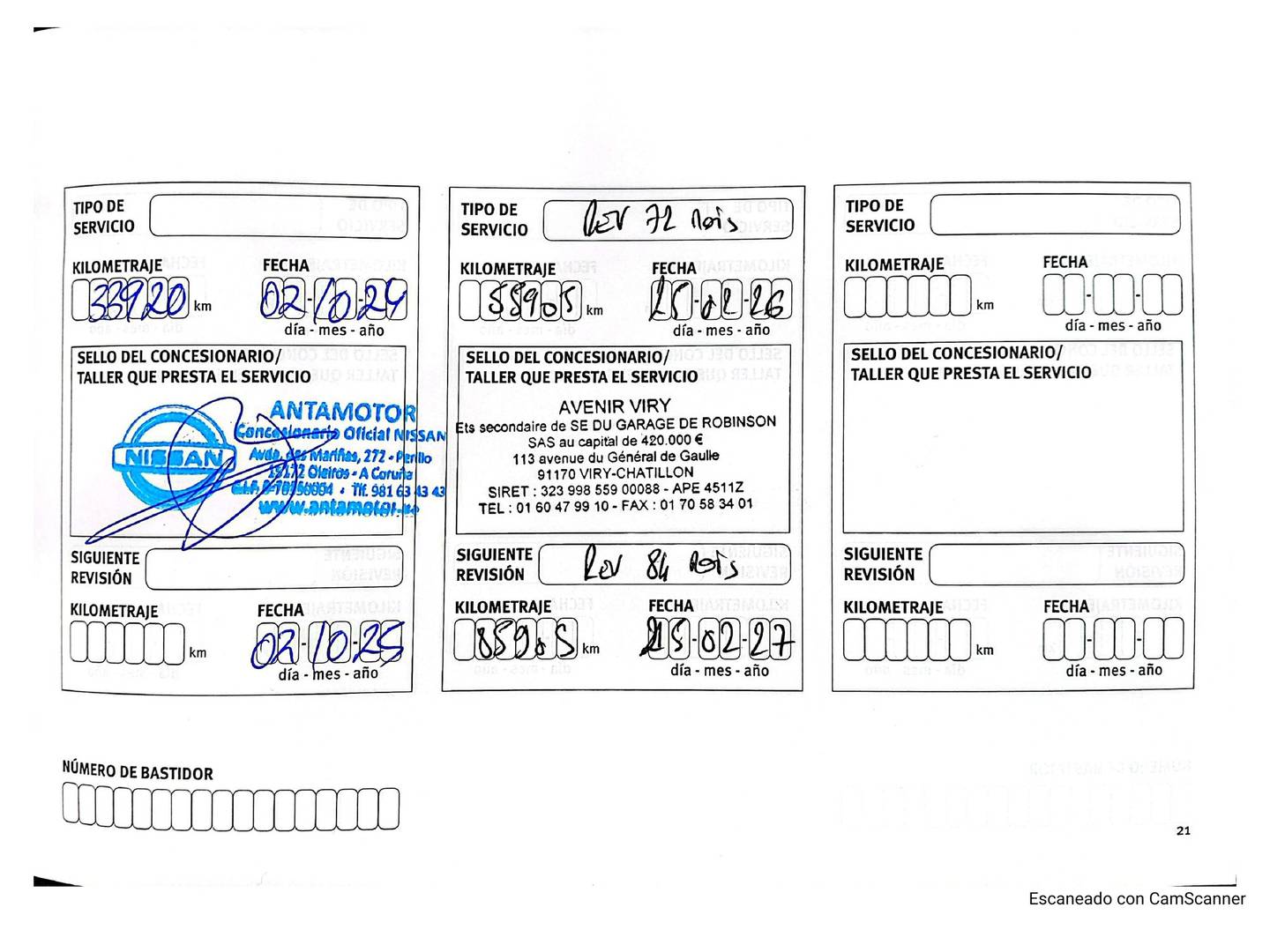 Foto del mantenimiento del Nissan JUKE Nissan Juke DIG-T N-Connecta 4x2 DCT (117 CV)