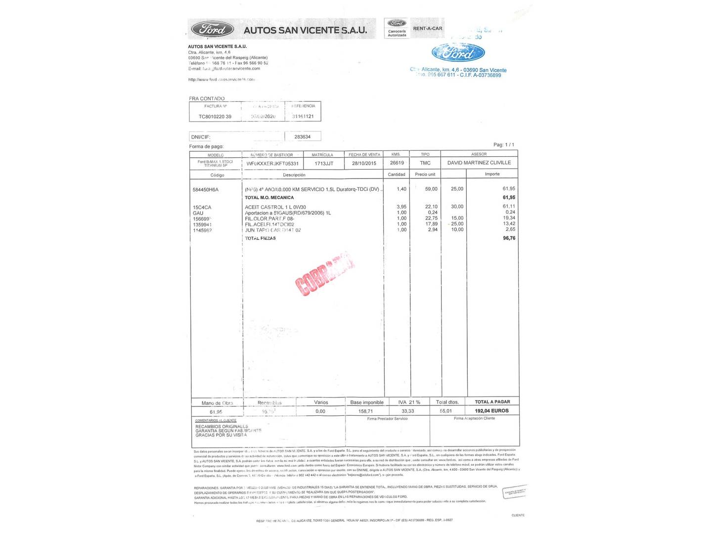 Ford B-MAX Ford B-Max 1.5 TDCi Titanium (95 CV) diésel