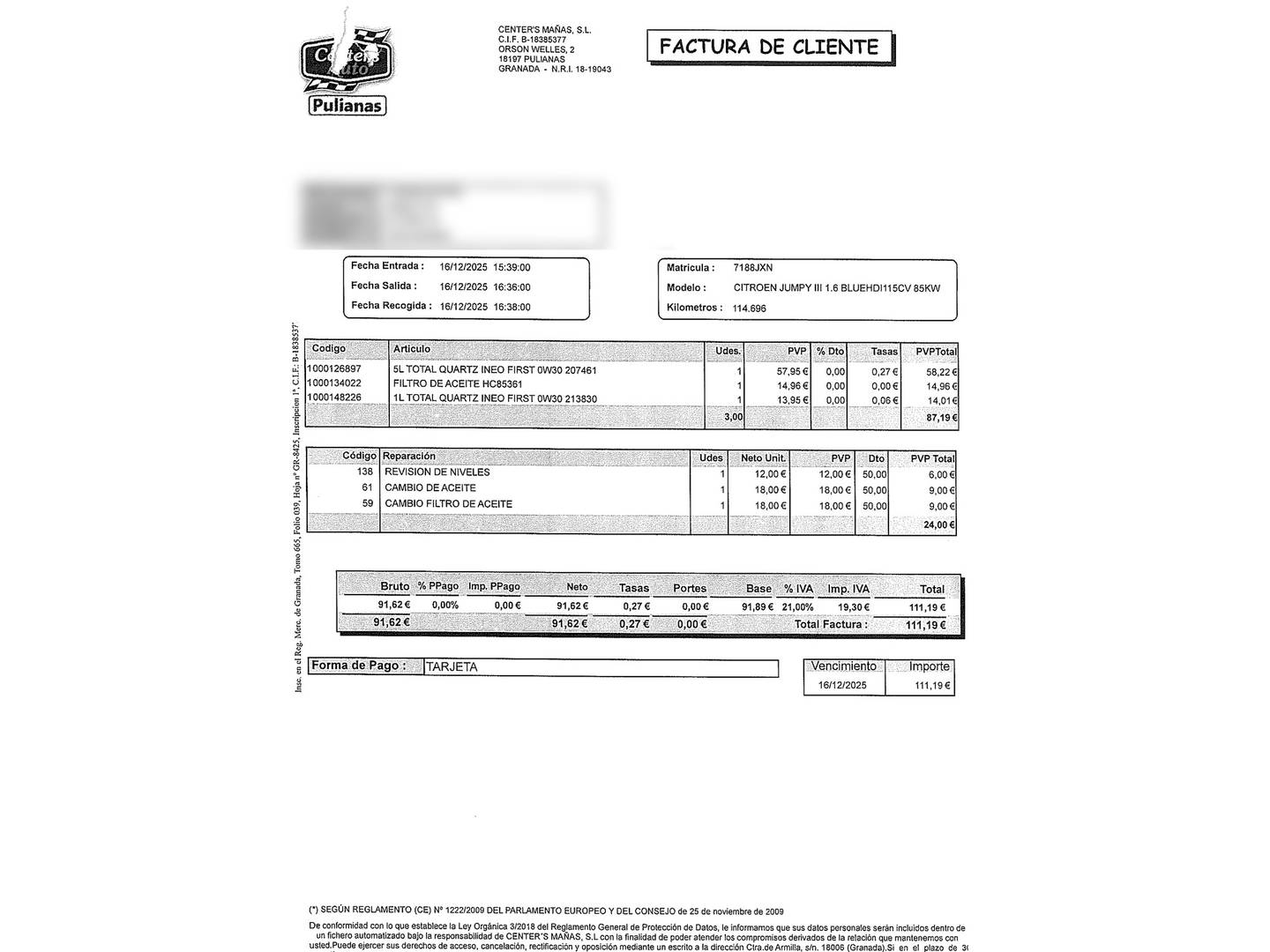 Foto Citroën Jumpy Citroen Jumpy Combi BlueHDi 115 Confort Talla M (115 CV)