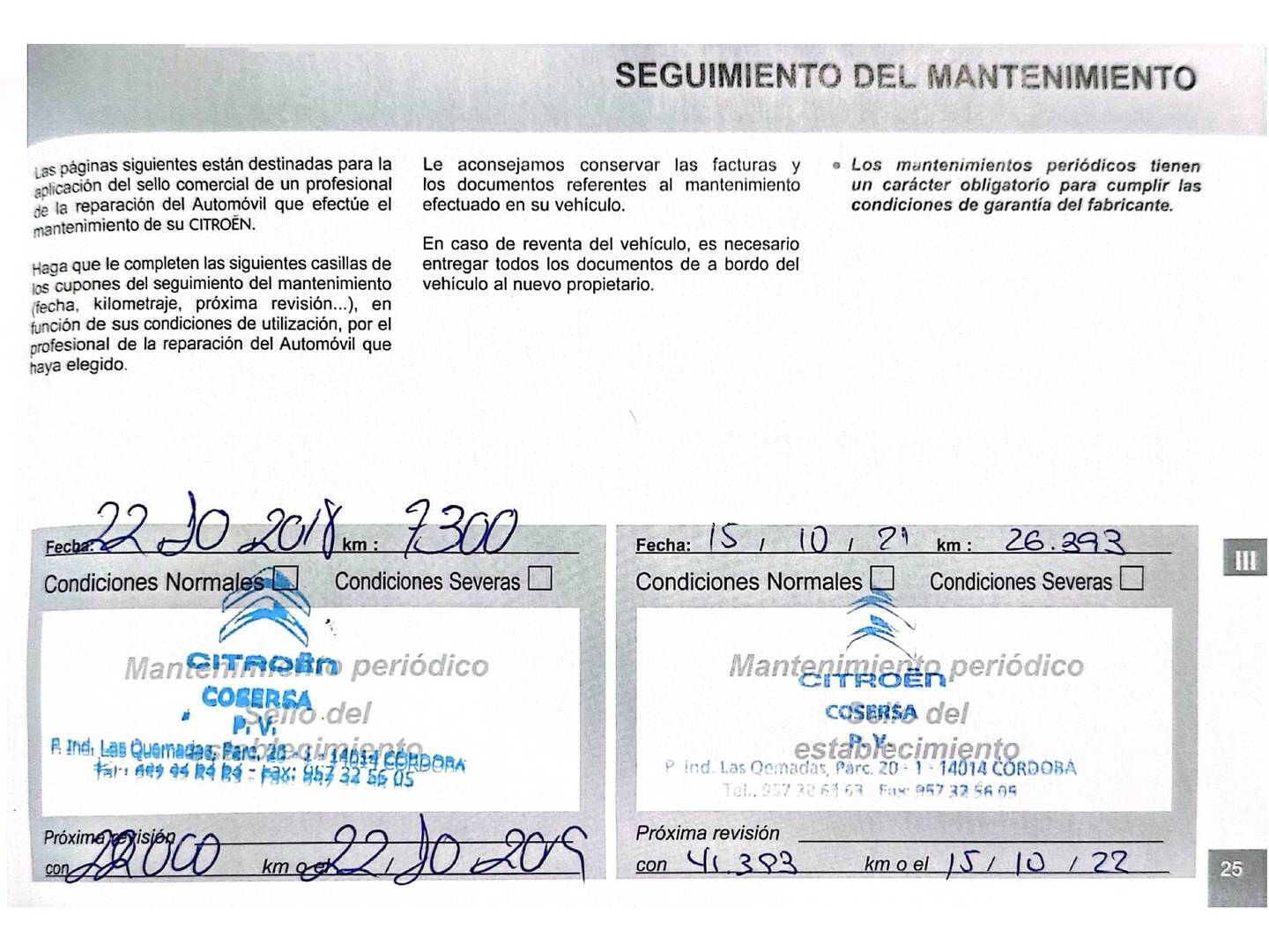 Foto del mantenimiento del Citroën Grand C4 Picasso Citroën Grand C4 Picasso PureTech 130 S&S Live (130 CV) 7 Plazas