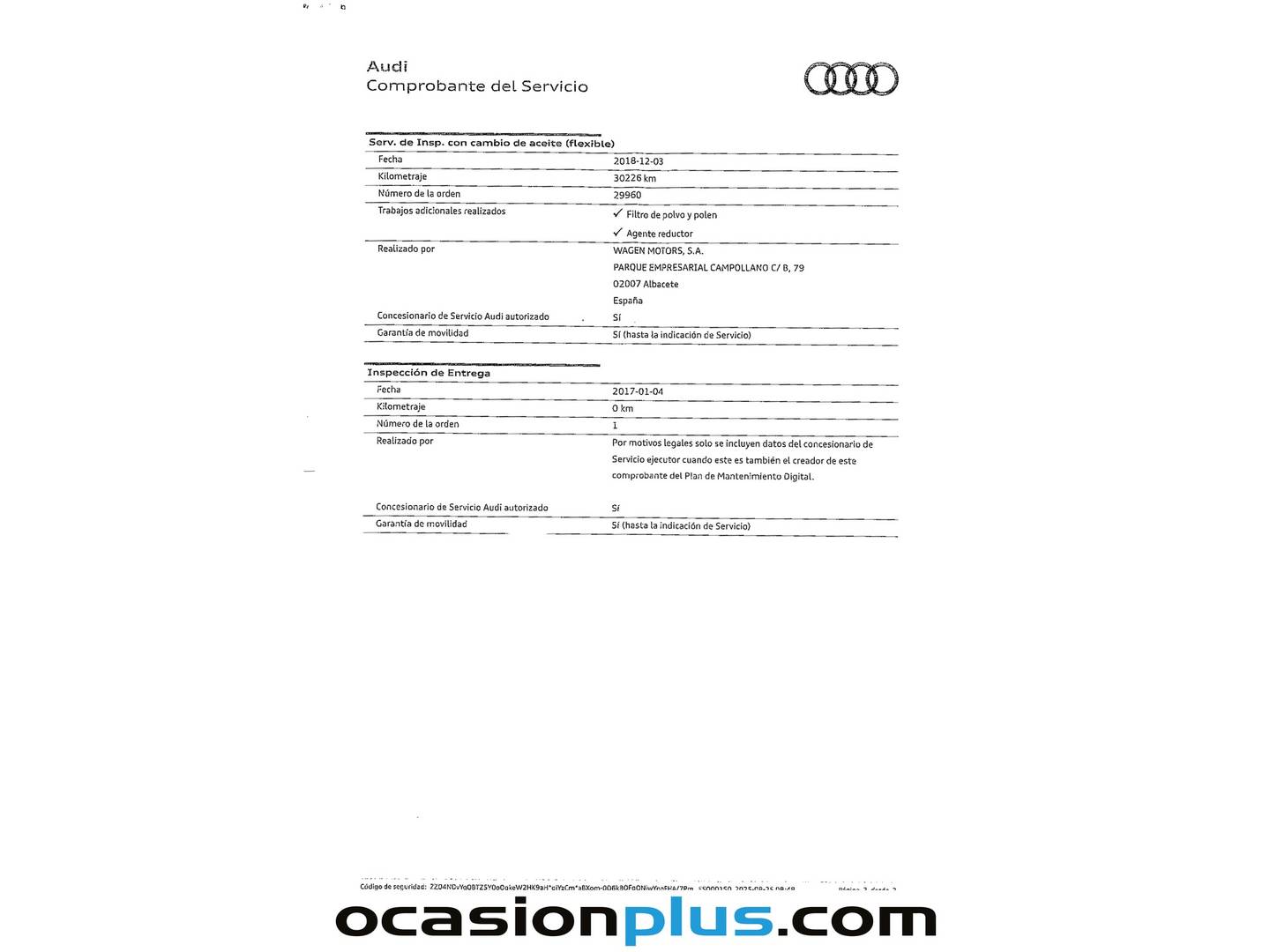 Foto del mantenimiento del Audi A6 Audi A6 Advanced edition 2.0 TDI ultra (190 CV) S tronic Pack S Line
