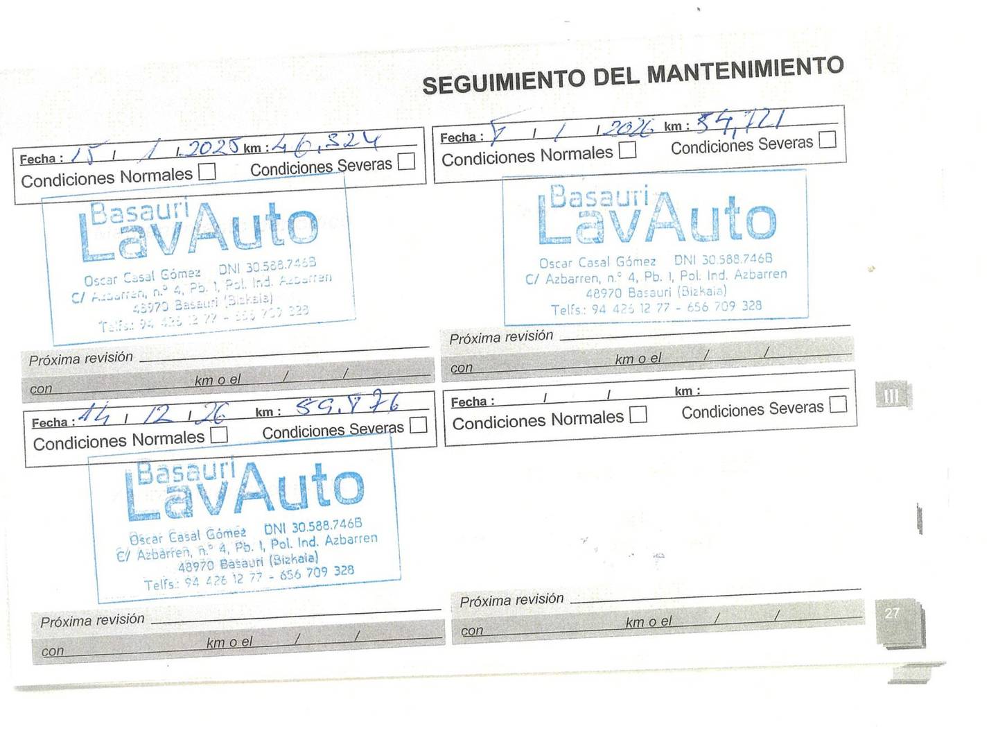 Foto del mantenimiento del Peugeot 3008 Peugeot 3008 BlueHDI 130 S&S GT Line (130 CV)