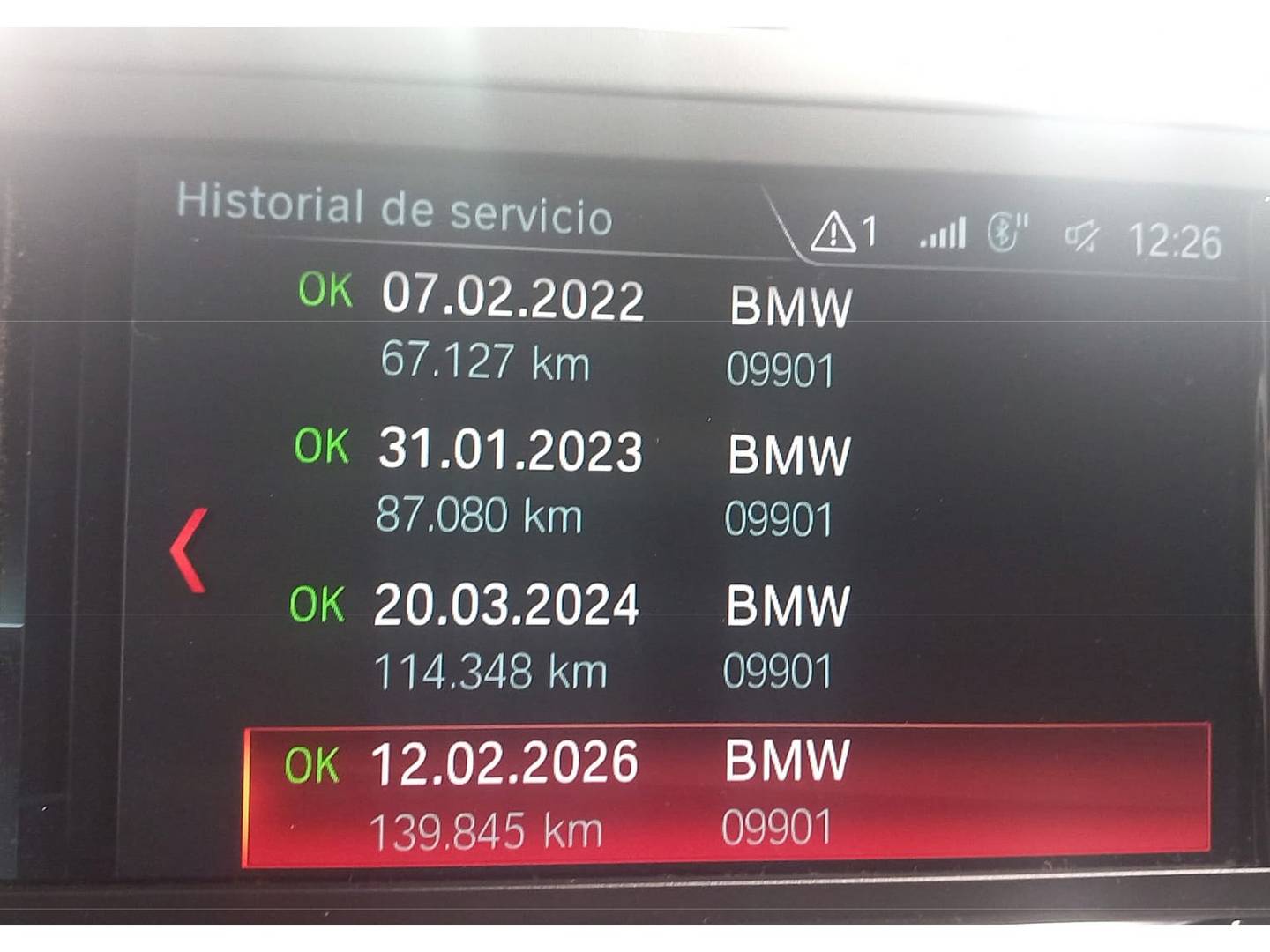 Foto del mantenimiento del BMW X3 BMW X3 xDrive20d (190 CV)