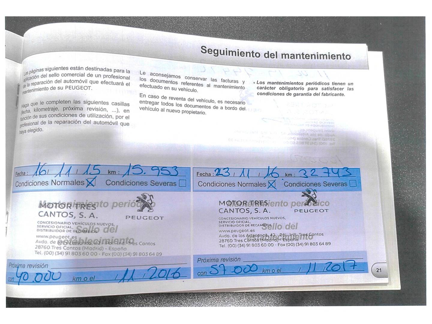Foto del mantenimiento del Peugeot 2008 Peugeot 2008 VTI 82 Active ETG5 (82 CV)