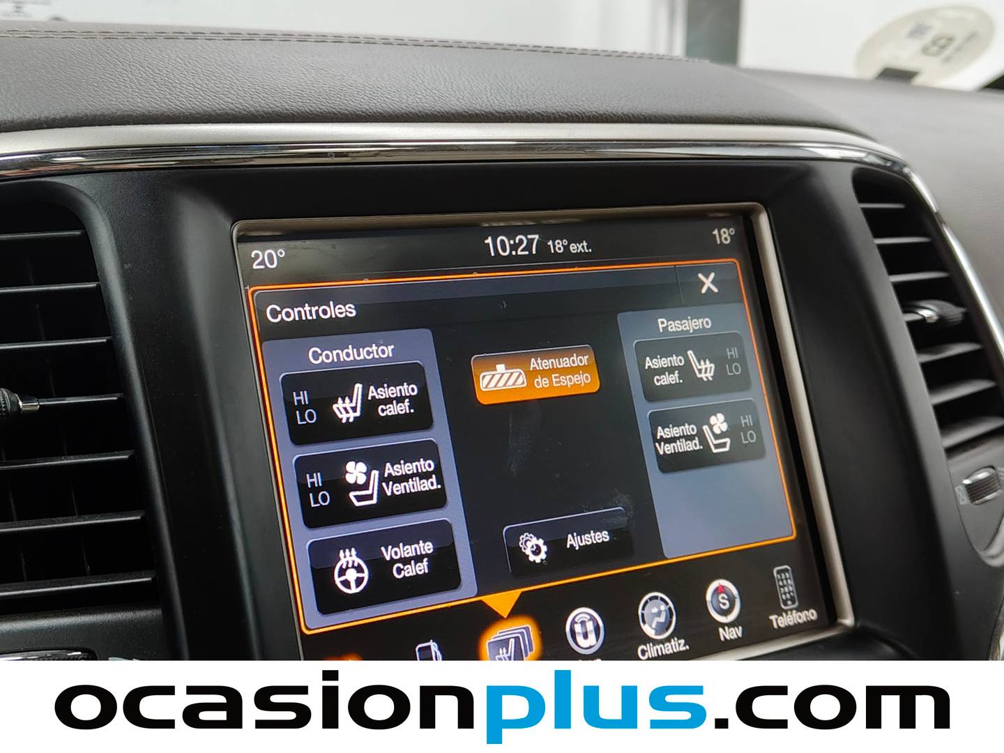 Equipamiento del Jeep Grand Cherokee Jeep Grand Cherokee 3.0 CRD Overland (250 CV)