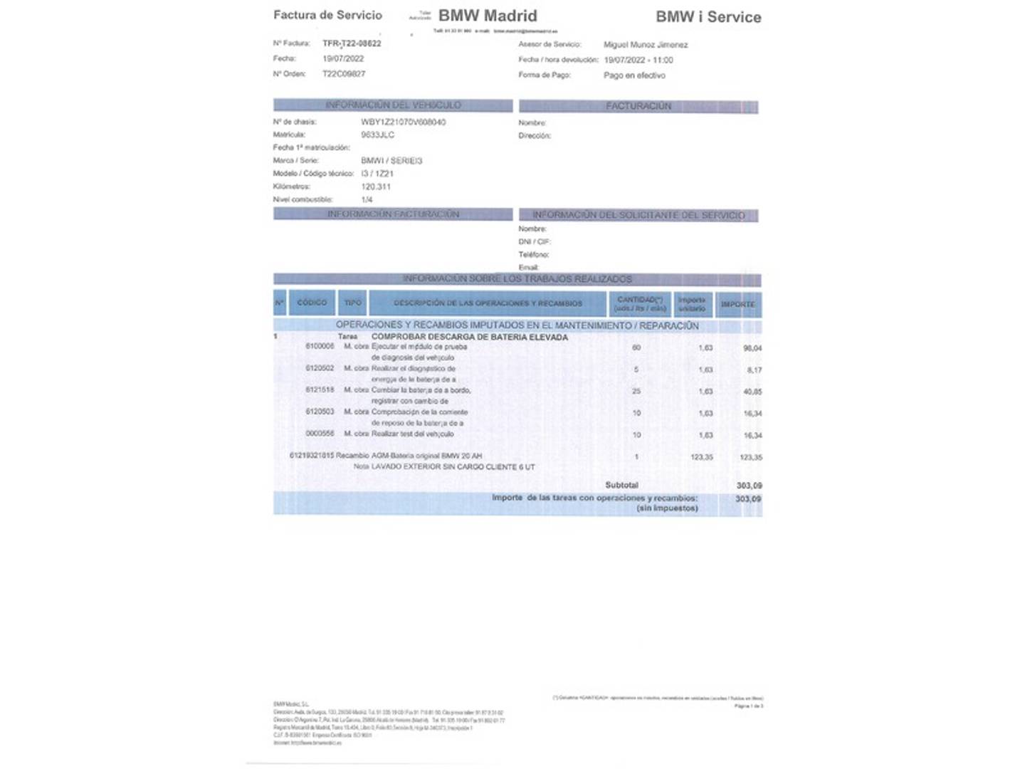 Foto BMW i3 BMW i3 60Ah (170 CV)