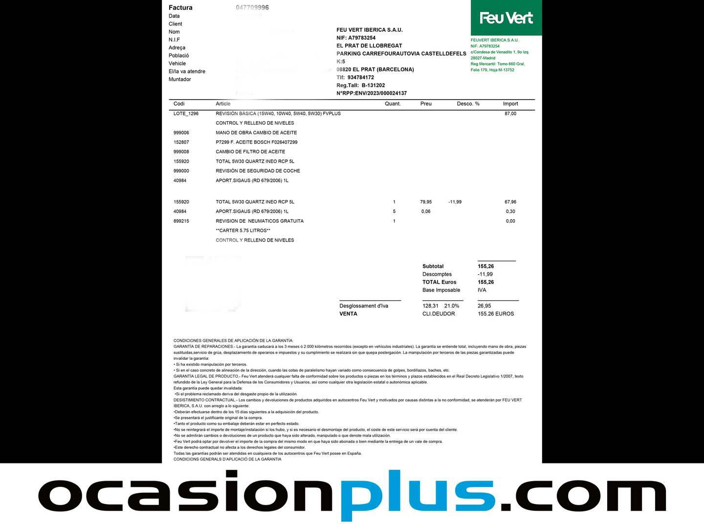 Foto del mantenimiento del Citroën Jumpy Citroen Jumpy Furgon BlueHDi 100 Talla M (102 CV)