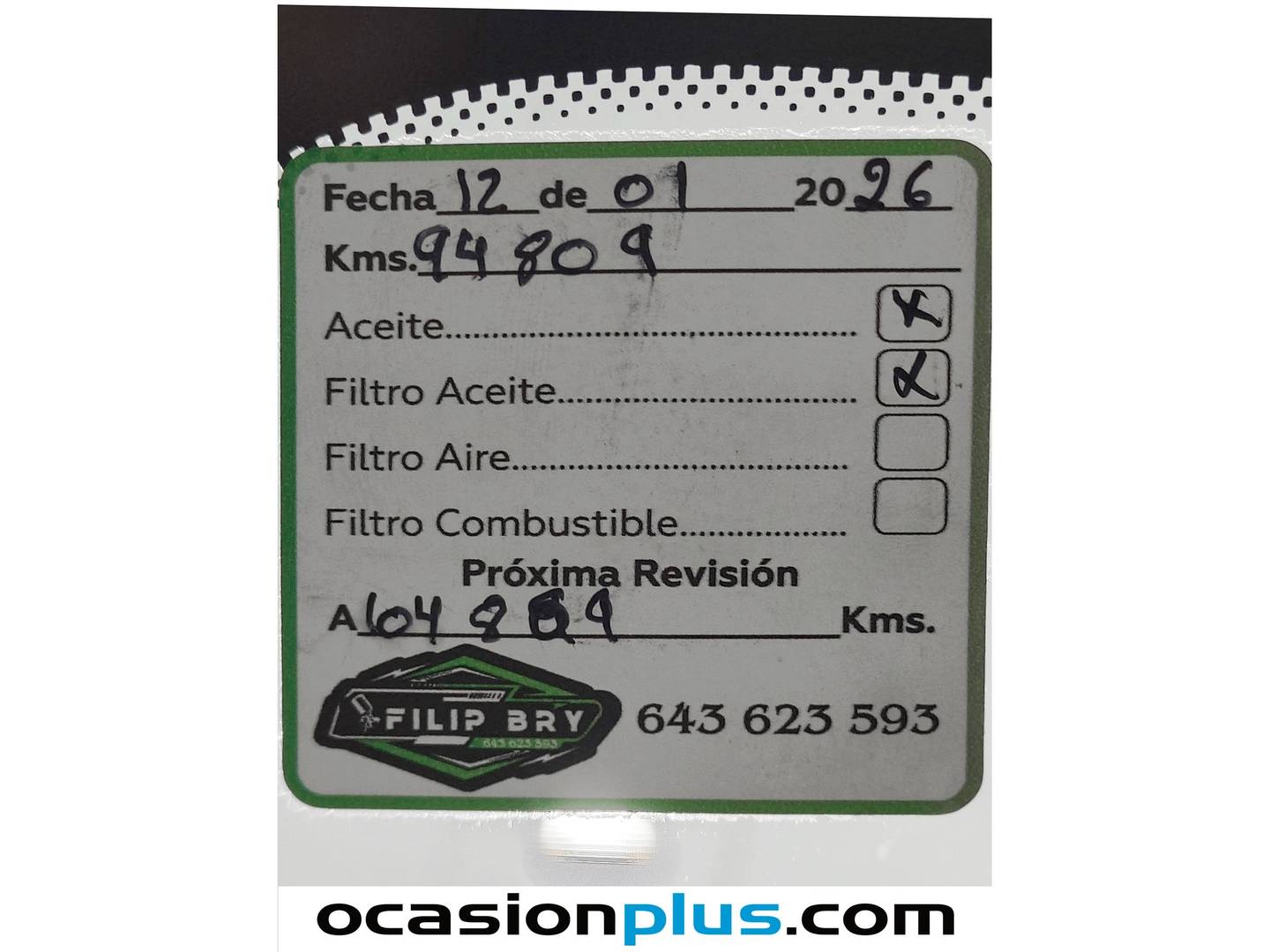 Foto del mantenimiento del Peugeot 308 Peugeot 308 PureTech 130 S&S Style EAT6 (130 CV)