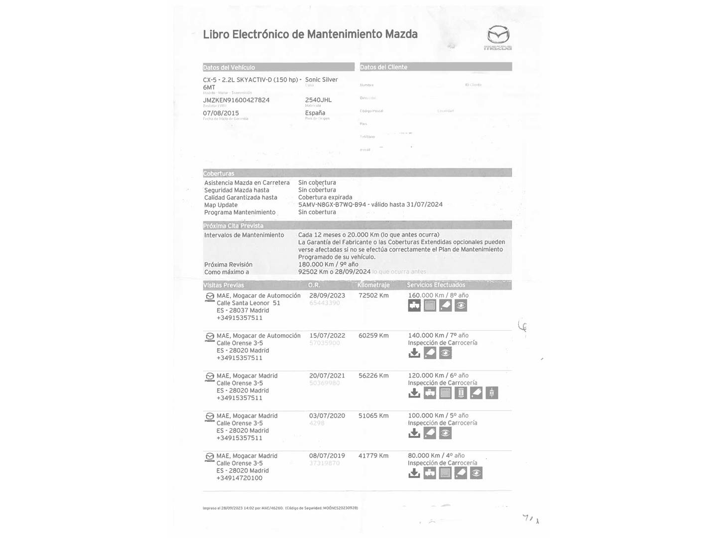 Foto Mazda CX-5 Mazda CX-5 2.2 DE Style+ Navi 4WD (150 CV)