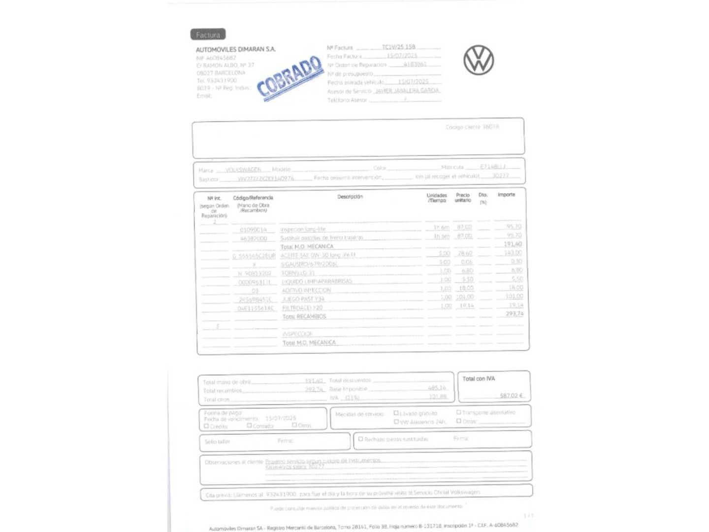 Foto Volkswagen Caddy Volkswagen Caddy GNC GNC Maxi Trendline 1.4 TGI GNC 7 PLAZAS (110 CV)