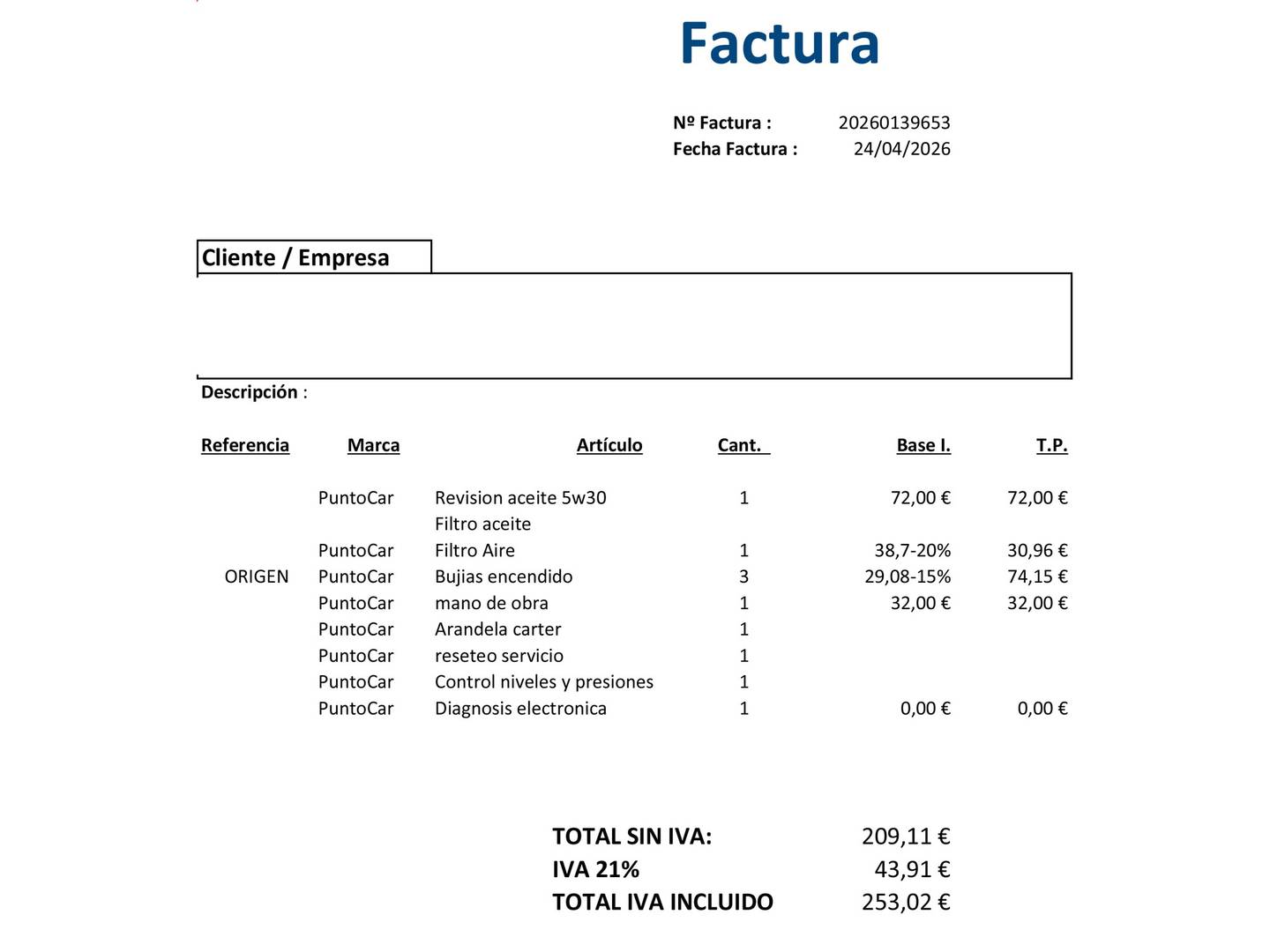 Foto del mantenimiento del Renault Clio Renault Clio Techno TCe (90 CV)
