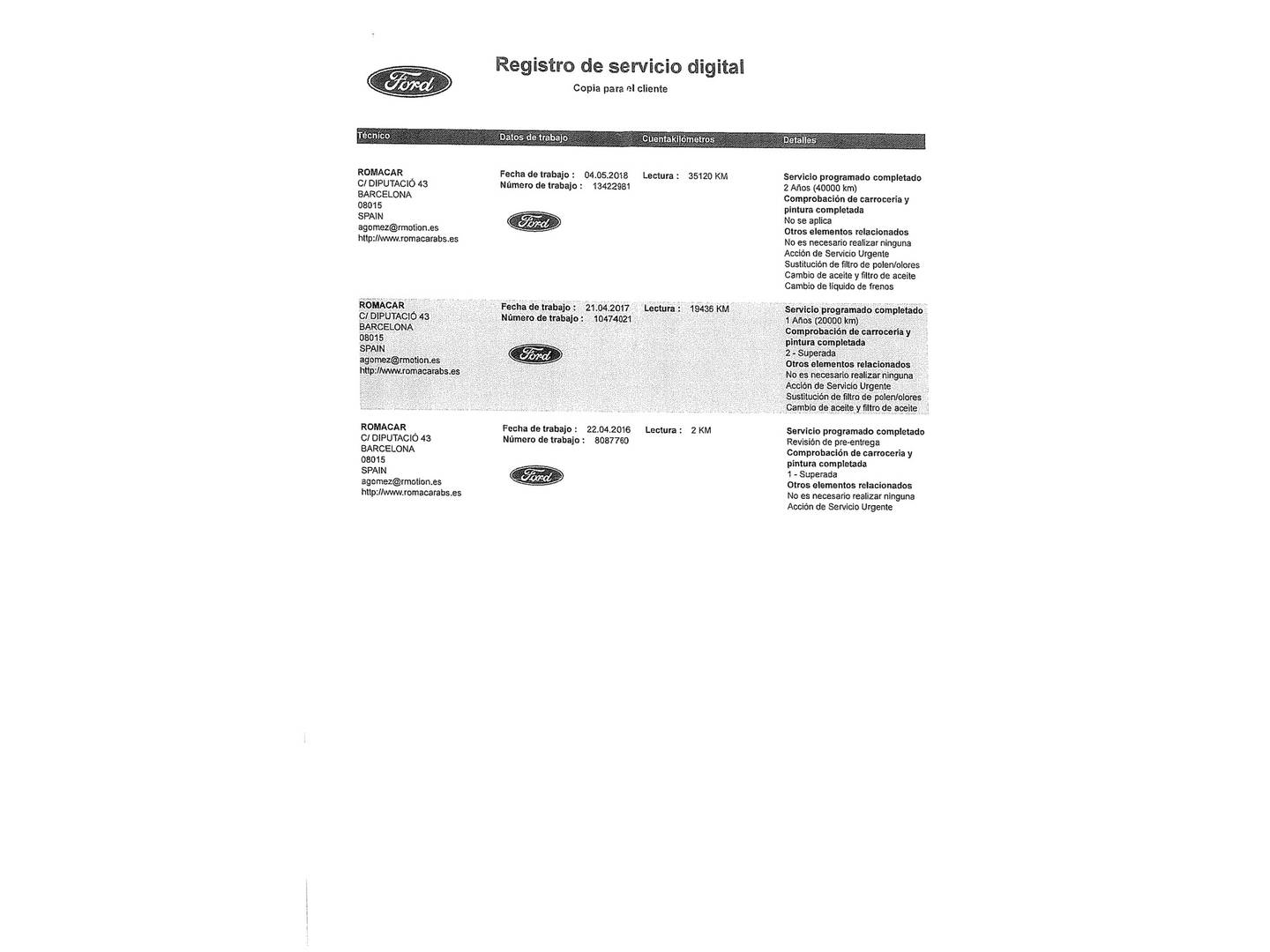 Foto del mantenimiento del Ford Kuga Ford Kuga 1.5 EcoBoost S&S Trend 4x2 (120 CV)