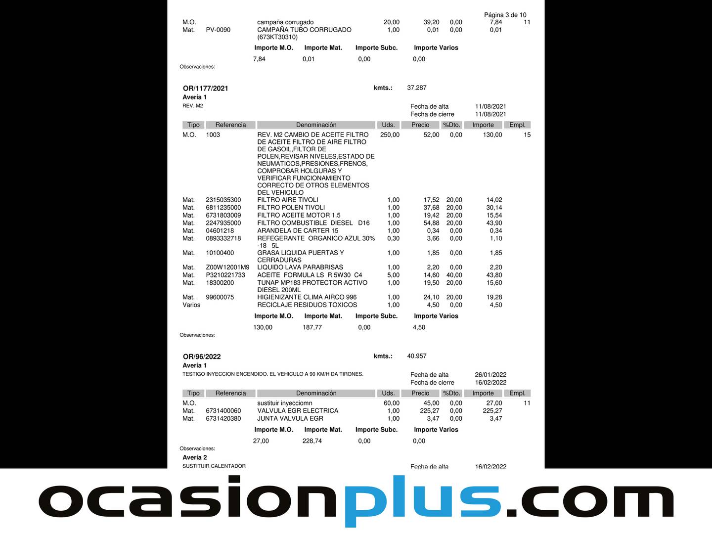 Foto del mantenimiento del SsangYong Tivoli SsangYong Tivoli D16T Premium 4x2 (115 CV)