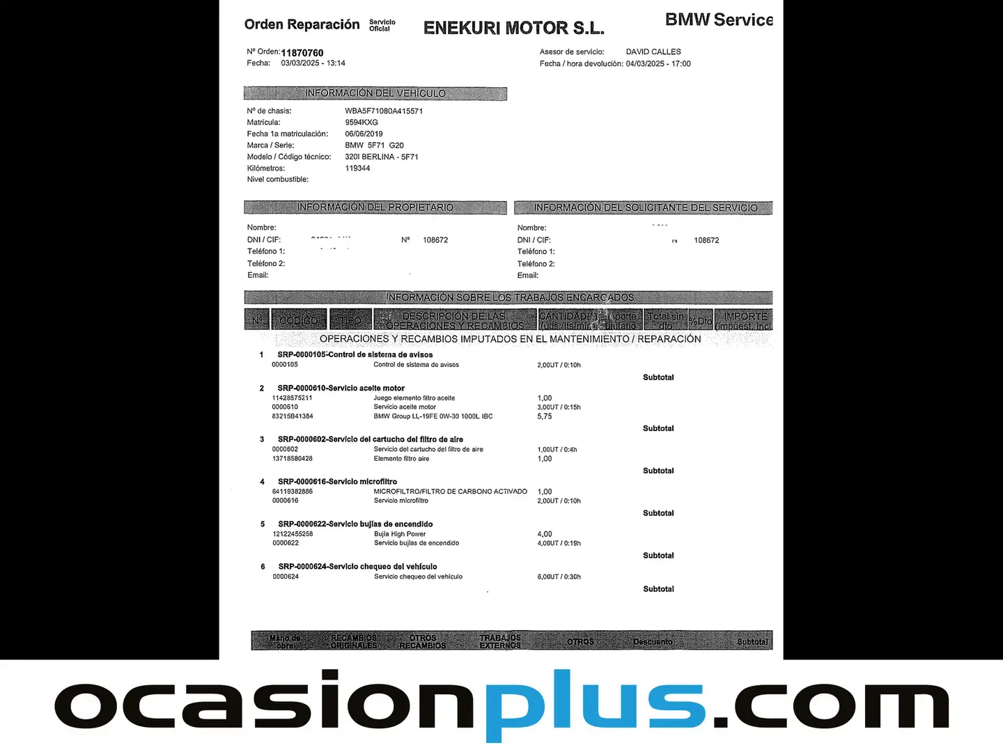 Foto BMW Serie 3 BMW Serie 3 320i (184 CV)