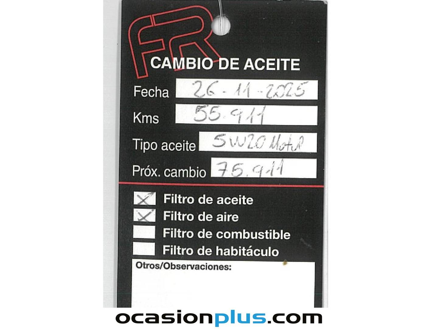Foto del mantenimiento del Ford Focus Ford Focus 1.0 Ecoboost S&S ST-Line (125 CV)