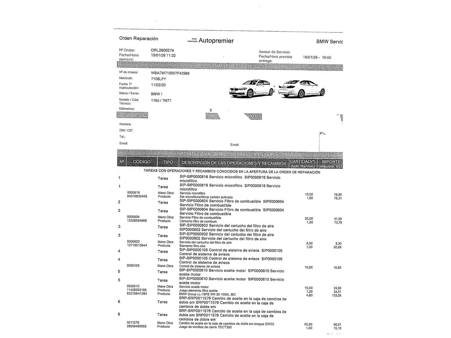 Foto BMW Serie 1 BMW Serie 1 116d (116 CV) Pack M