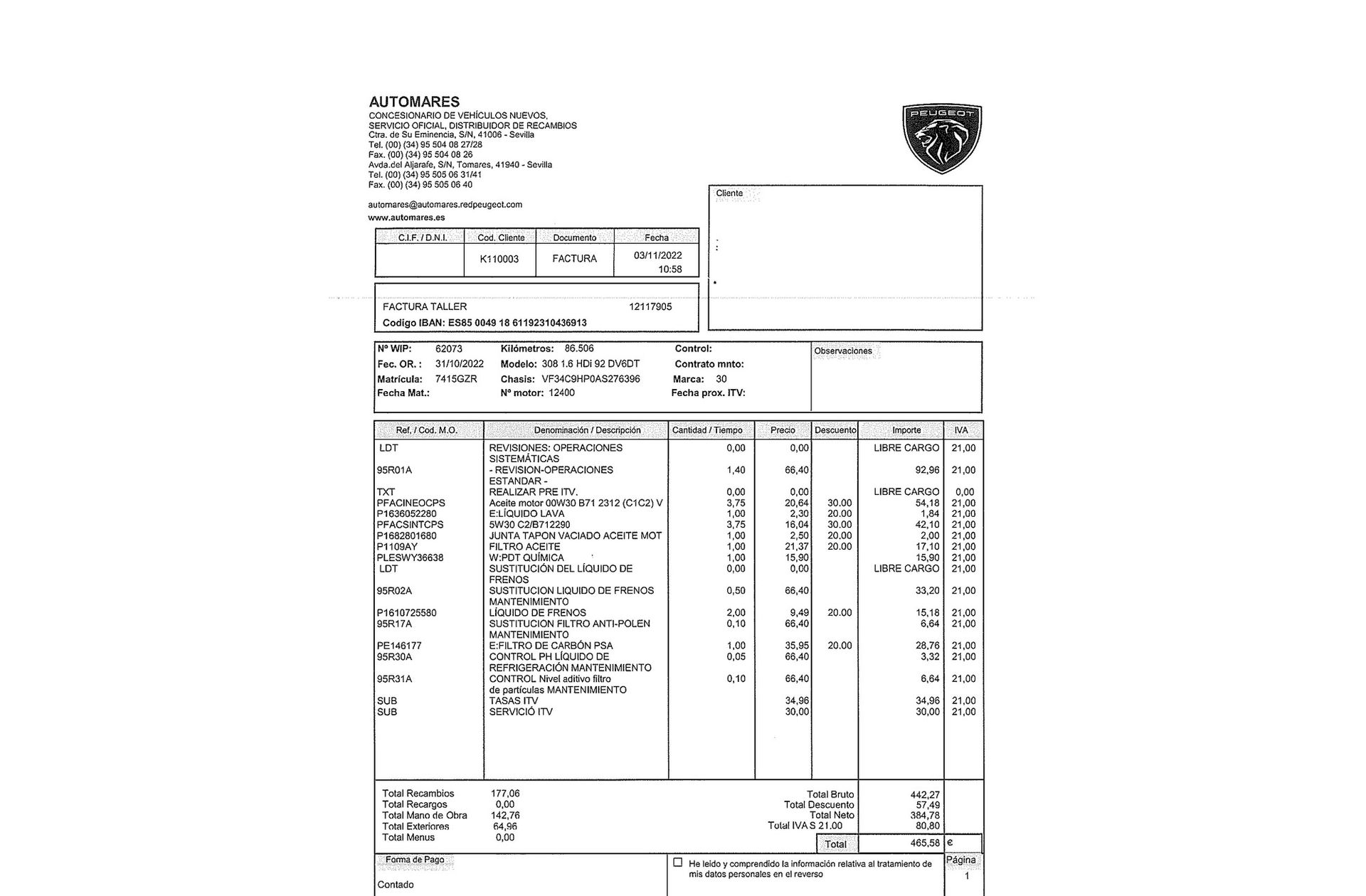 Peugeot 308 1.6 HDi Envy - foto 15