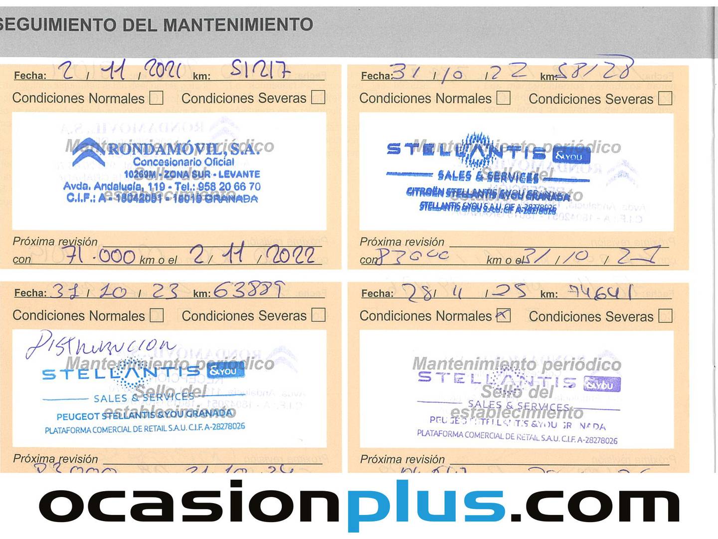 Foto del mantenimiento del Citroën C3 Citroën C3 PureTech 82 Collection (82 CV)