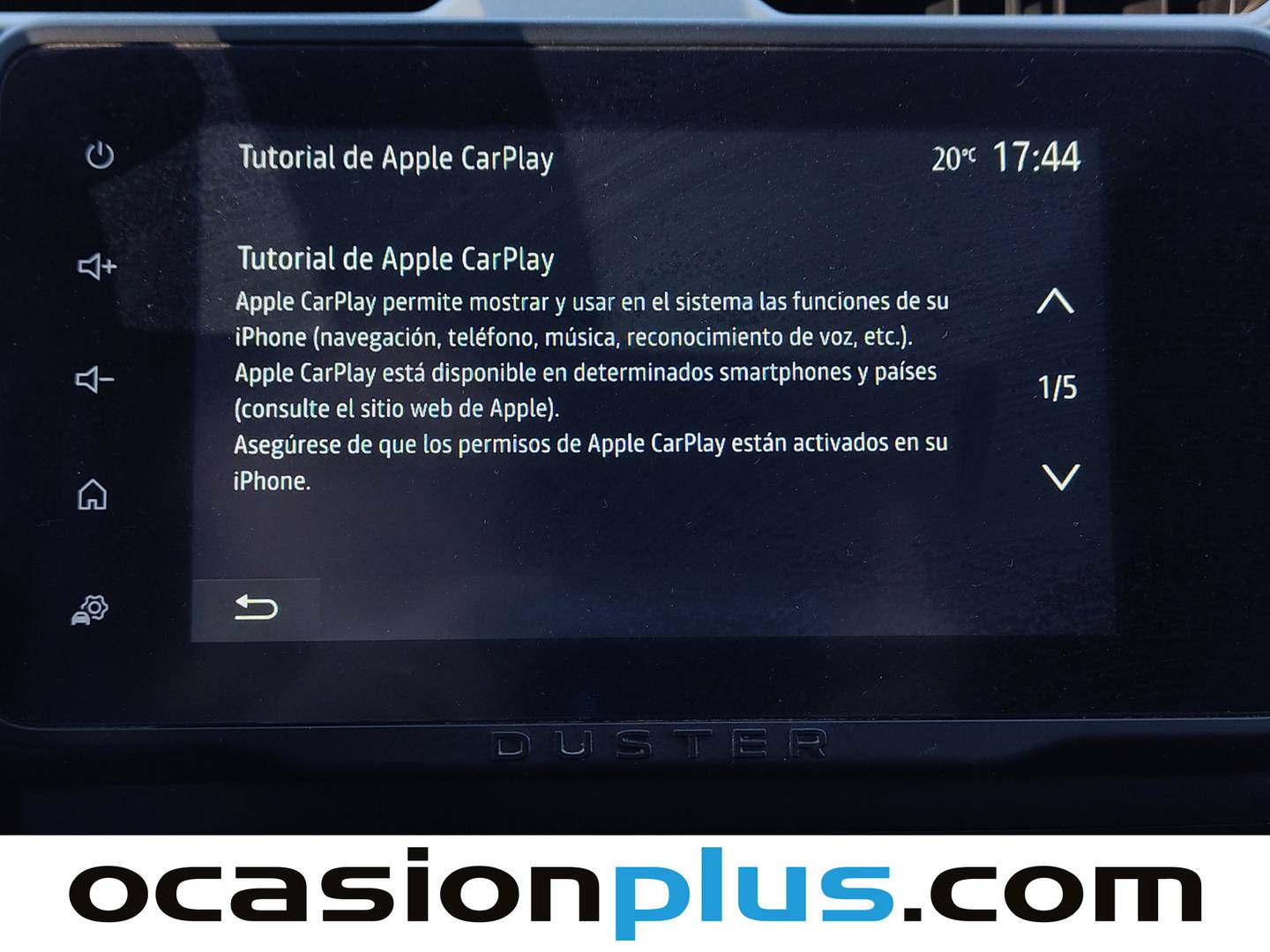 Equipamiento del Dacia Duster Dacia Duster Journey Go TCE ECO-G 4X2 (100 CV)