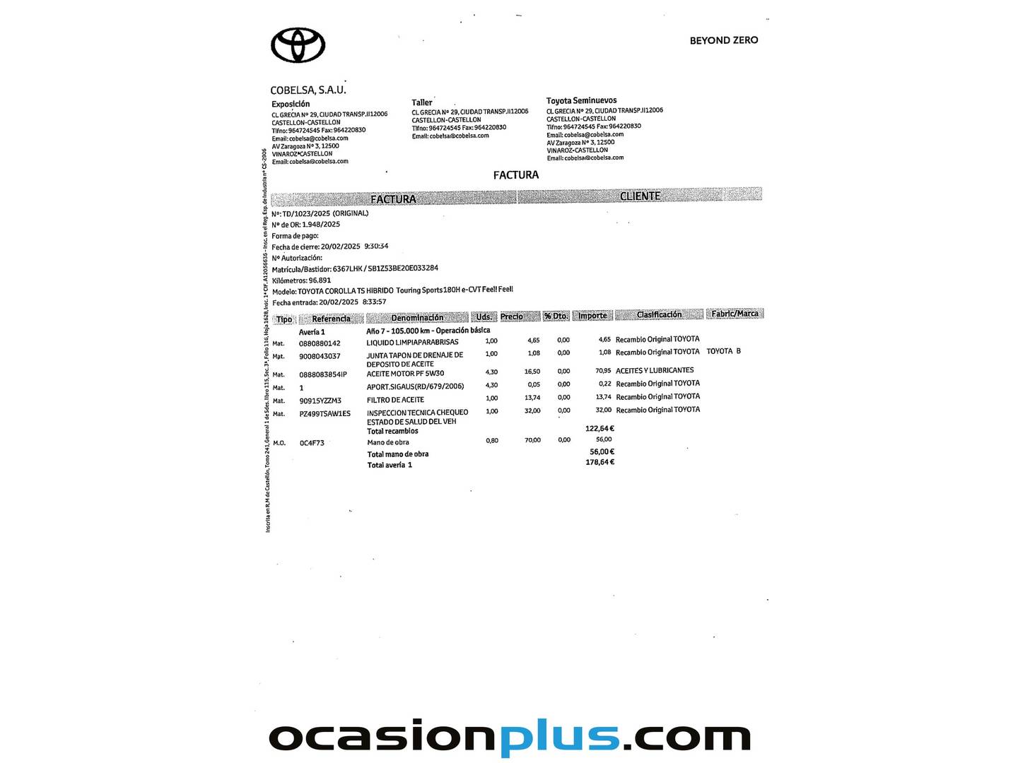 Foto Toyota Corolla Toyota Corolla Sports 180H Feel! E-CVT (180 CV)