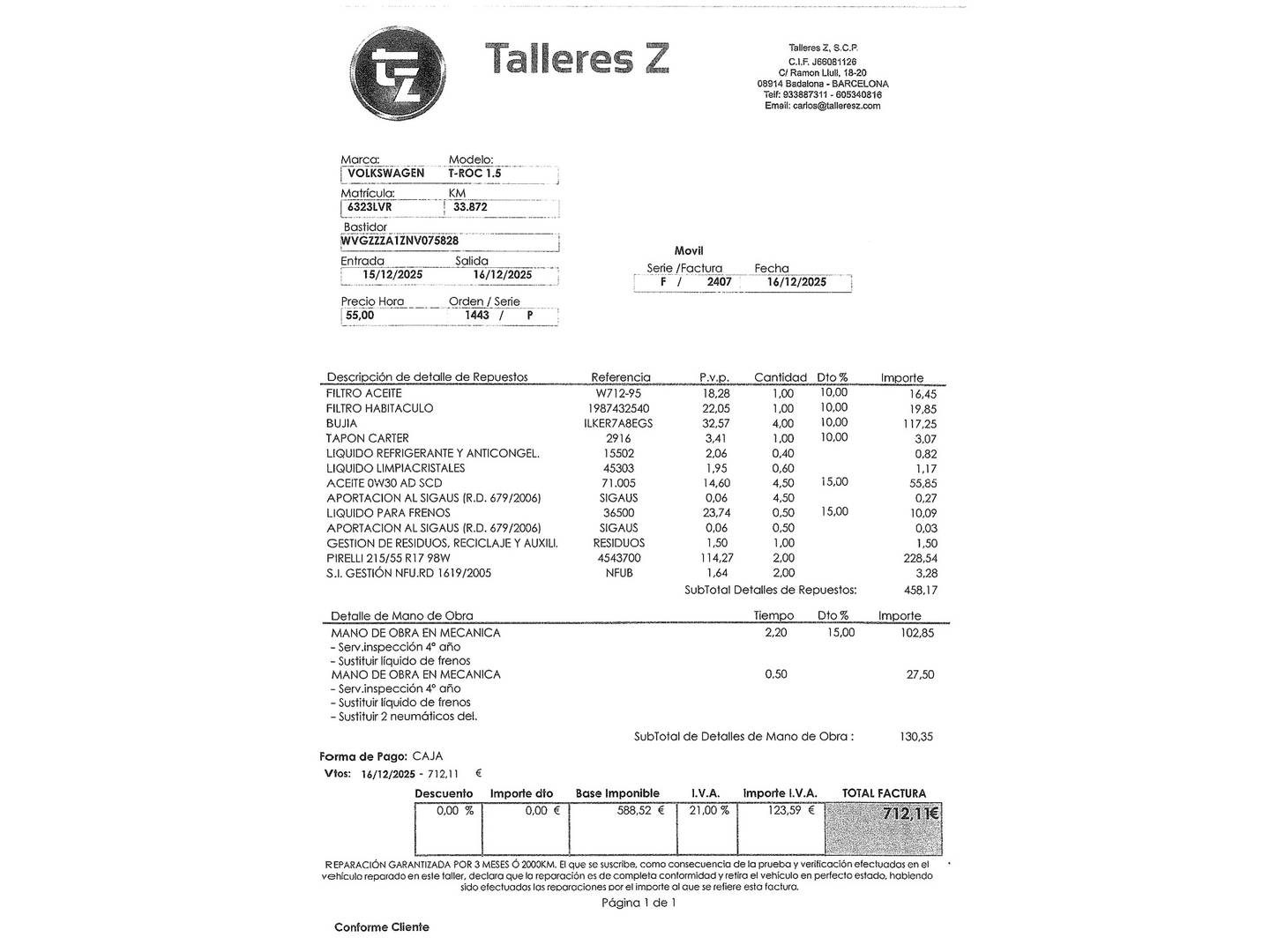 Foto Volkswagen T-Roc Volkswagen T-Roc Sport 1.5 TSI (150 CV) DSG