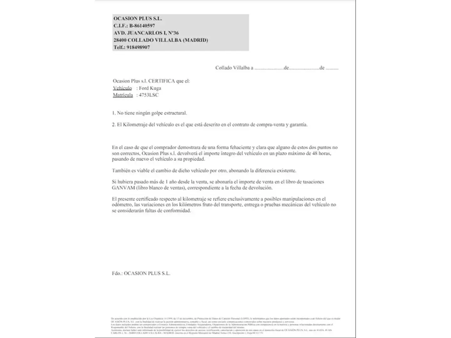 Certificado