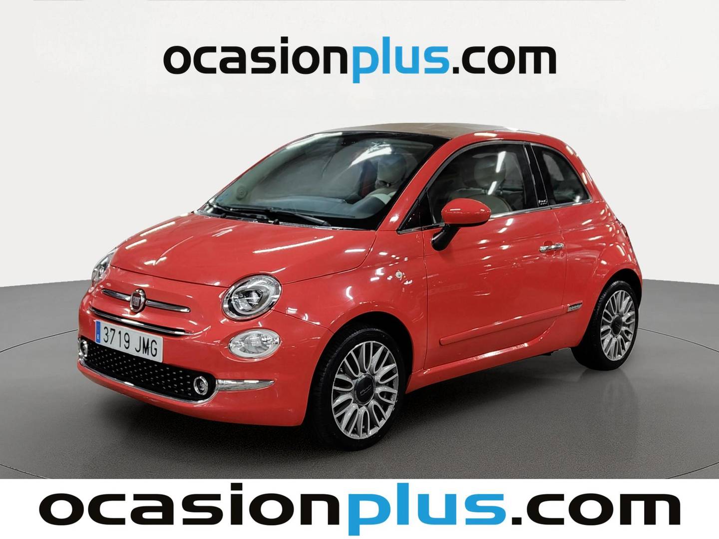 Foto delantera Fiat 500C Fiat 500C 1.2 8v Cabrio Lounge (69 CV) derecha