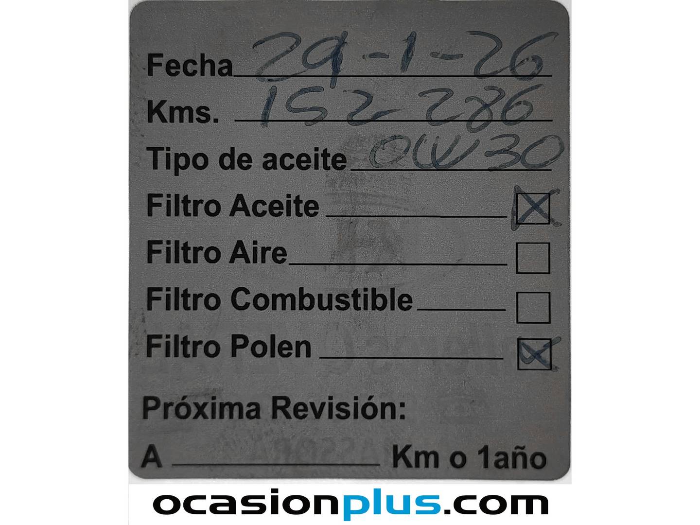 Foto del mantenimiento del Citroën Grand C4 Picasso Citroën Grand C4 Picasso PureTech 130 S&S 6v Feel Edition (130 CV) 7 Plazas