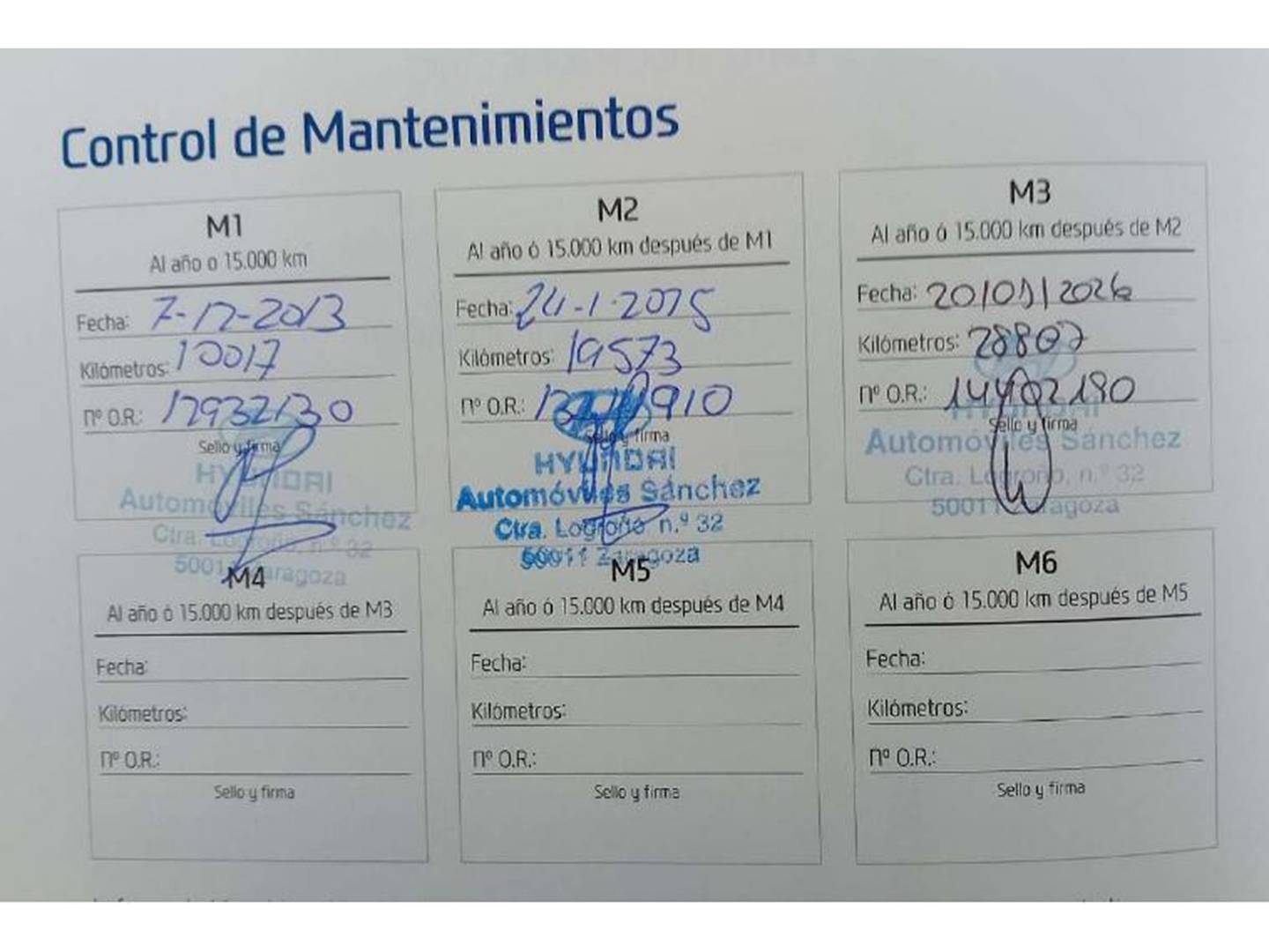 Foto del mantenimiento del Hyundai i30 Hyundai i30 1.5 DPI Klass SLX (110 CV)