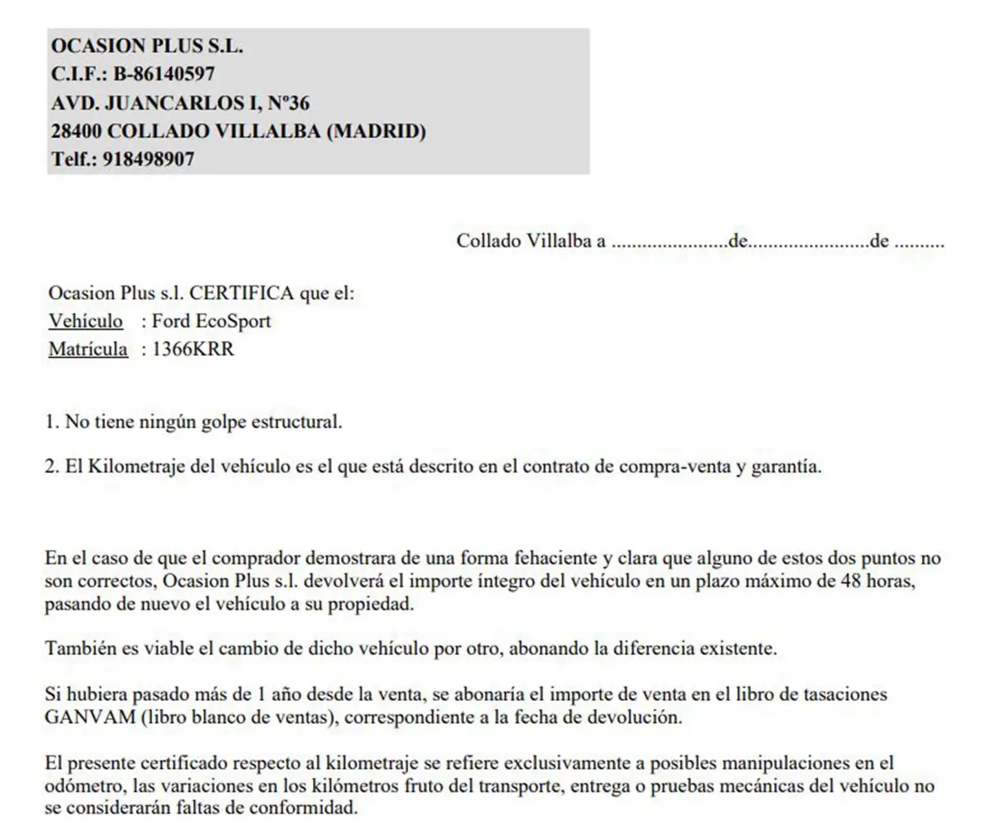 Certificado