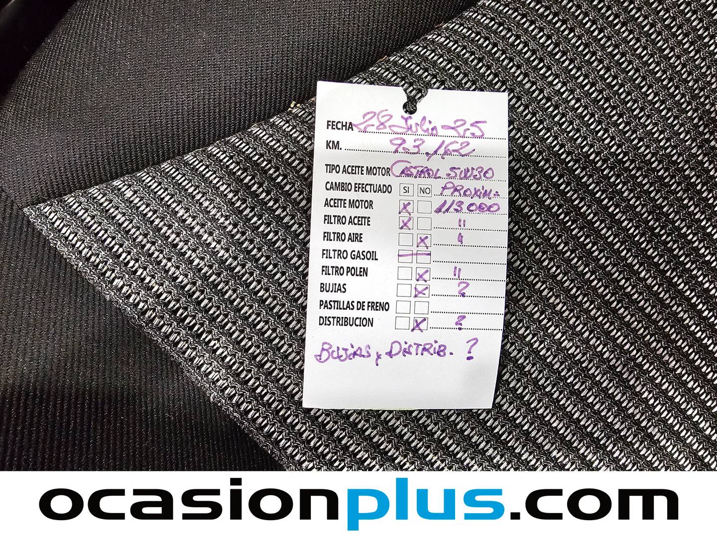 Foto del mantenimiento del Peugeot 308 Peugeot 308 CC Cabrio 1.6 VTi Sport (122 CV)