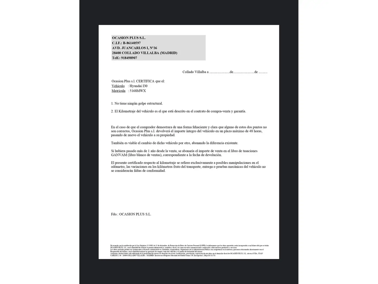 Certificado
