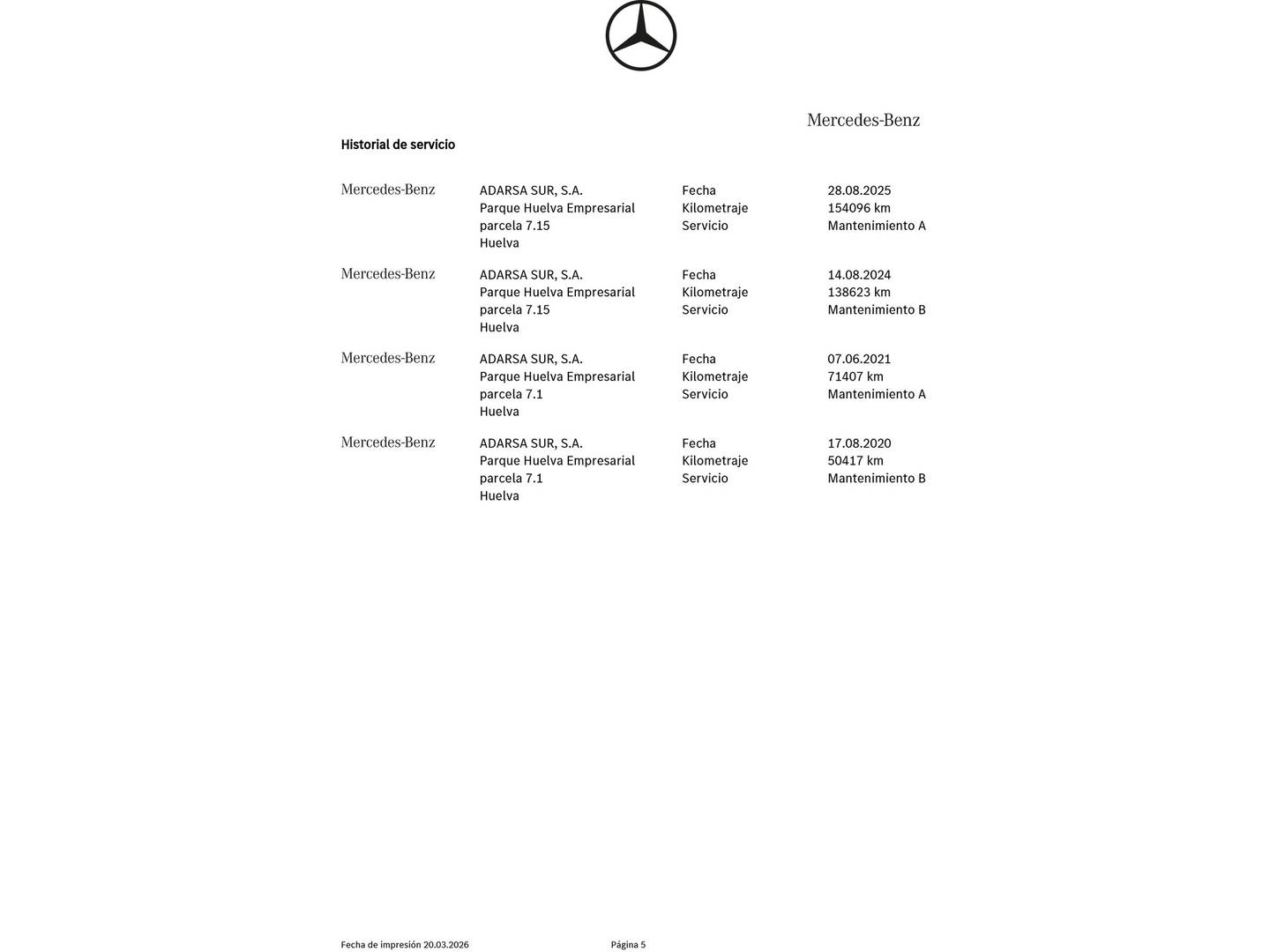 Foto del mantenimiento del Mercedes CLA Mercedes CLA Shooting Brake CLA 200 d (136 CV) Pack AMG
