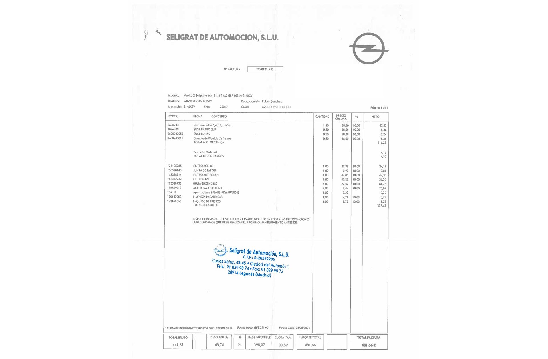 Opel Mokka 1.4 Turbo GLP Selective 4x2 - foto 22