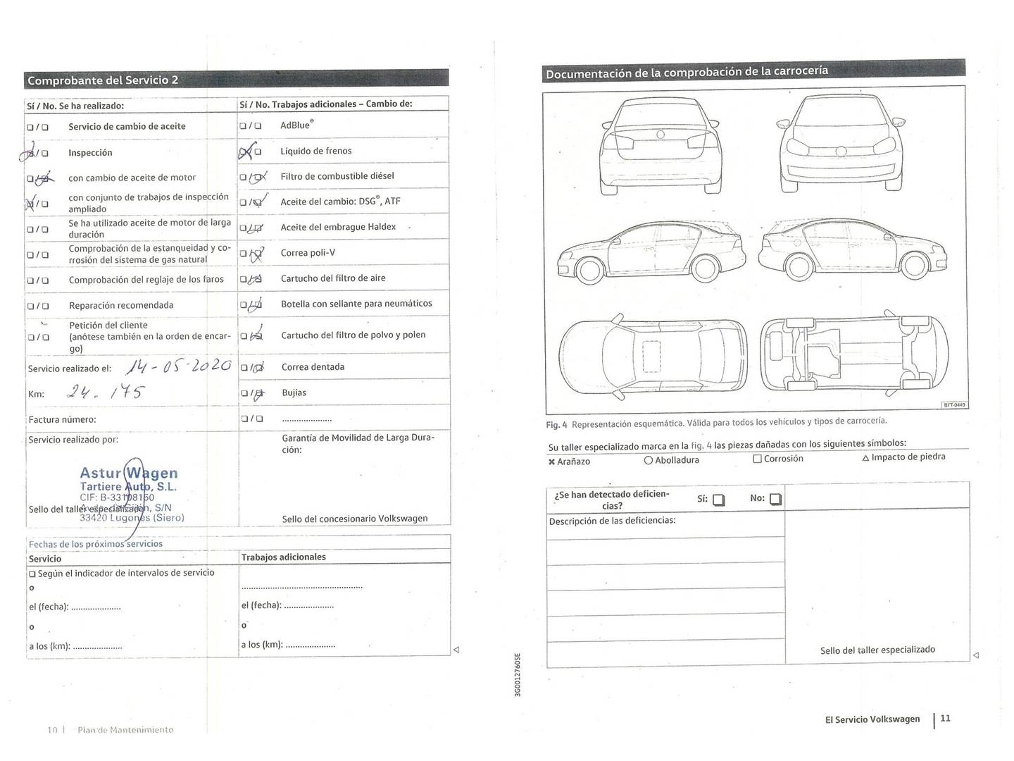 Foto del mantenimiento del Volkswagen Golf Volkswagen Golf Business 1.6 TDI (115 CV)