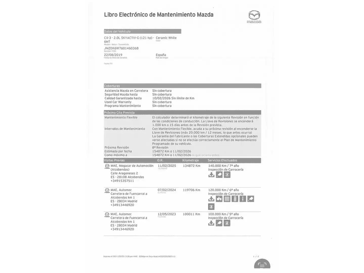 Foto Mazda CX-3 Mazda CX-3 2.0 G Zenith 2WD (121 CV)