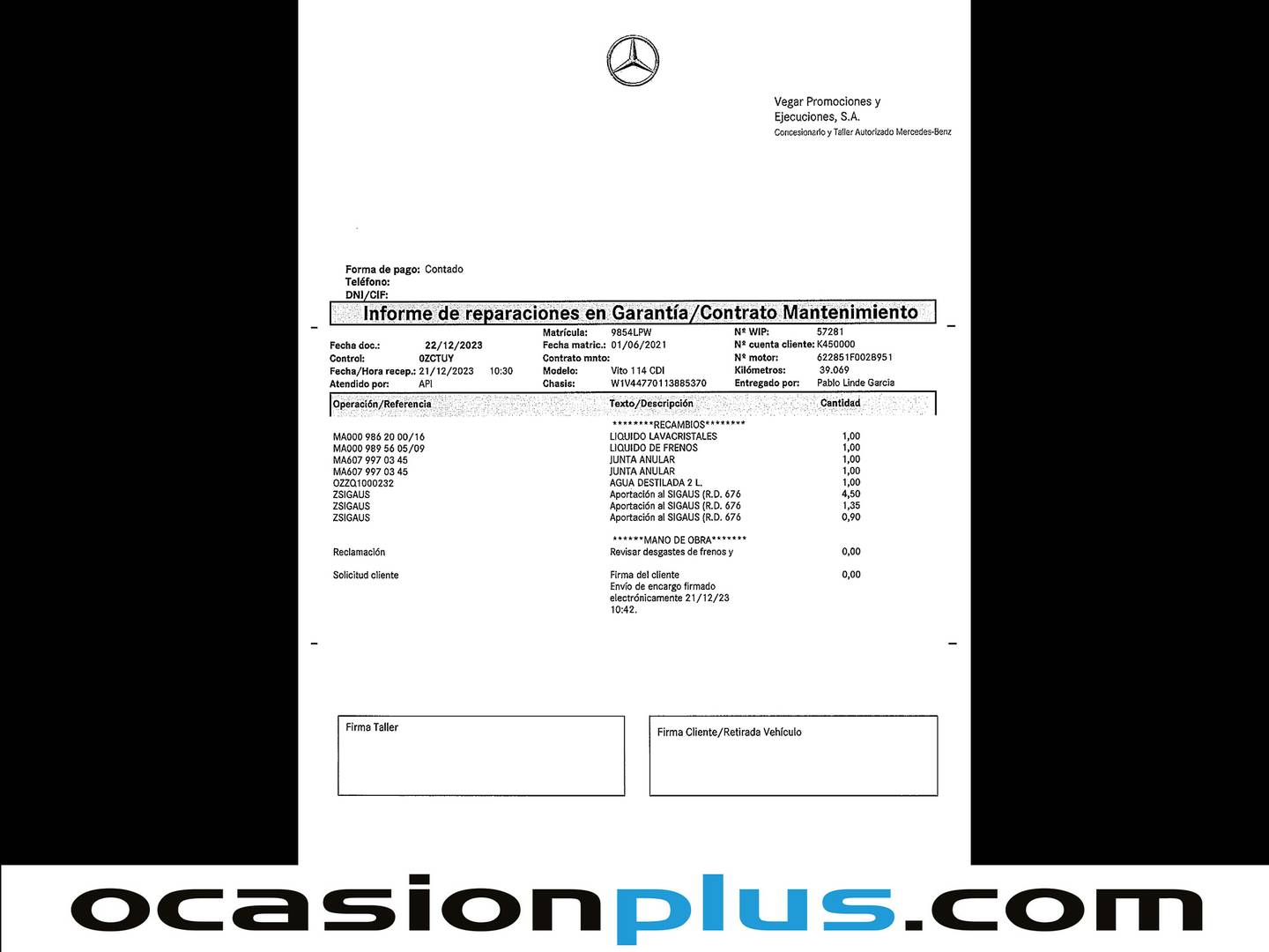 Foto Mercedes Vito Mercedes-Benz Vito Mixto 114 CDI Pro Compacta (136 CV)