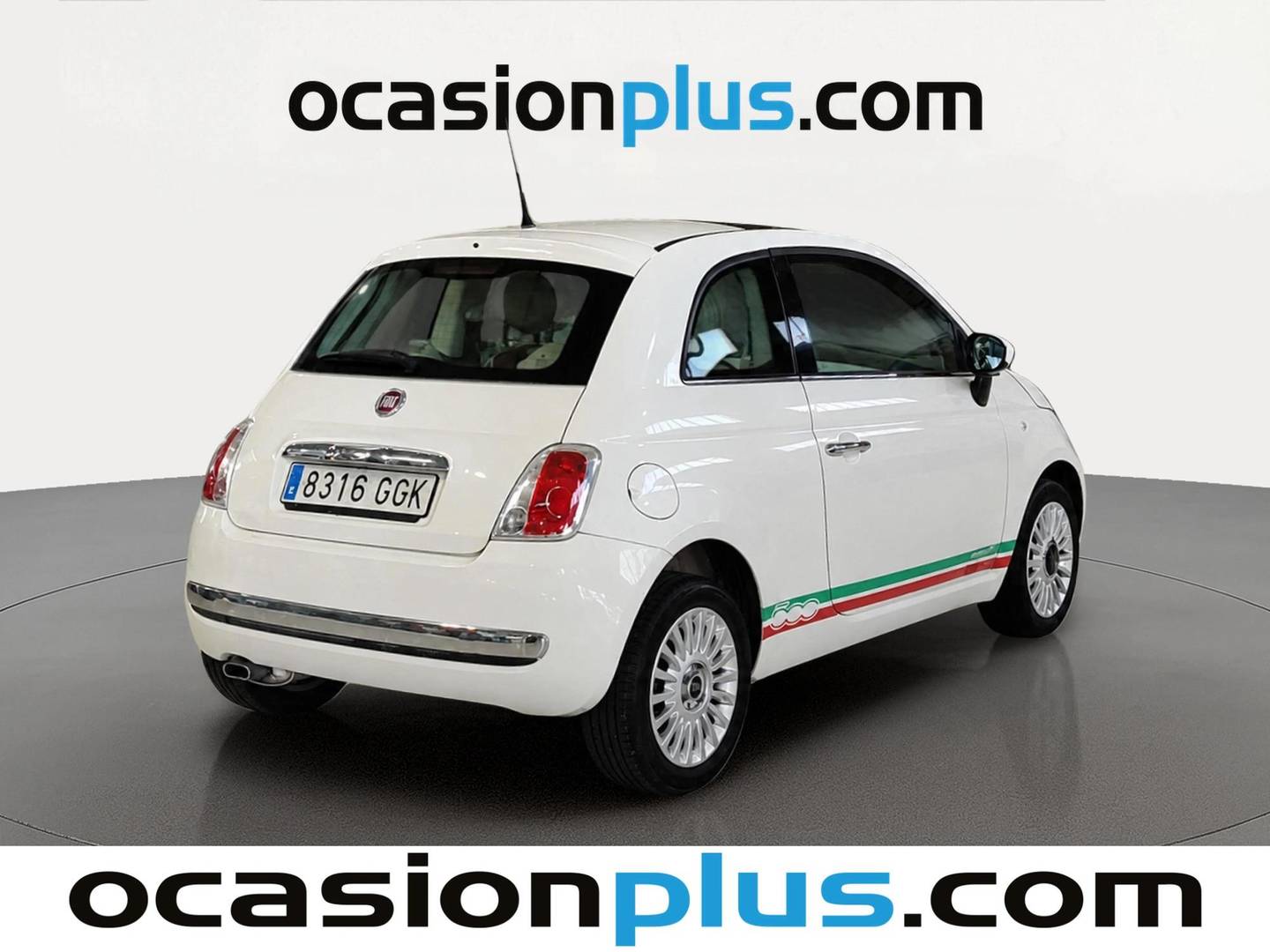 Foto trasera Fiat 500 Fiat 500 1.2 8v Lounge (69 CV) derecha