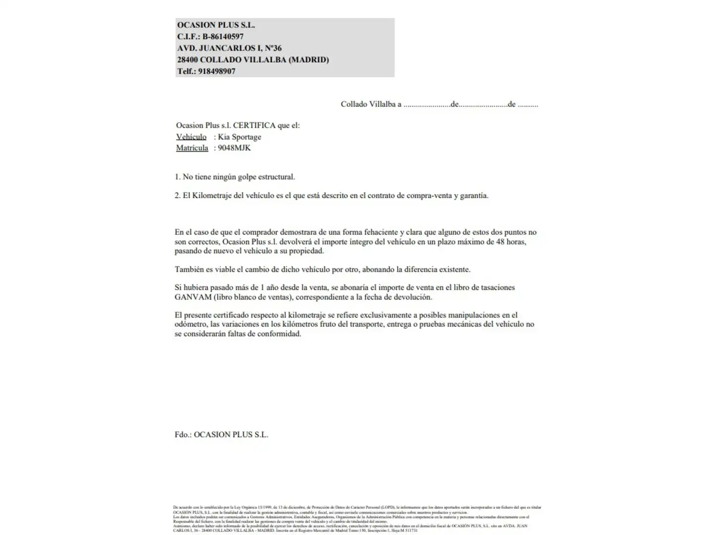 Certificado