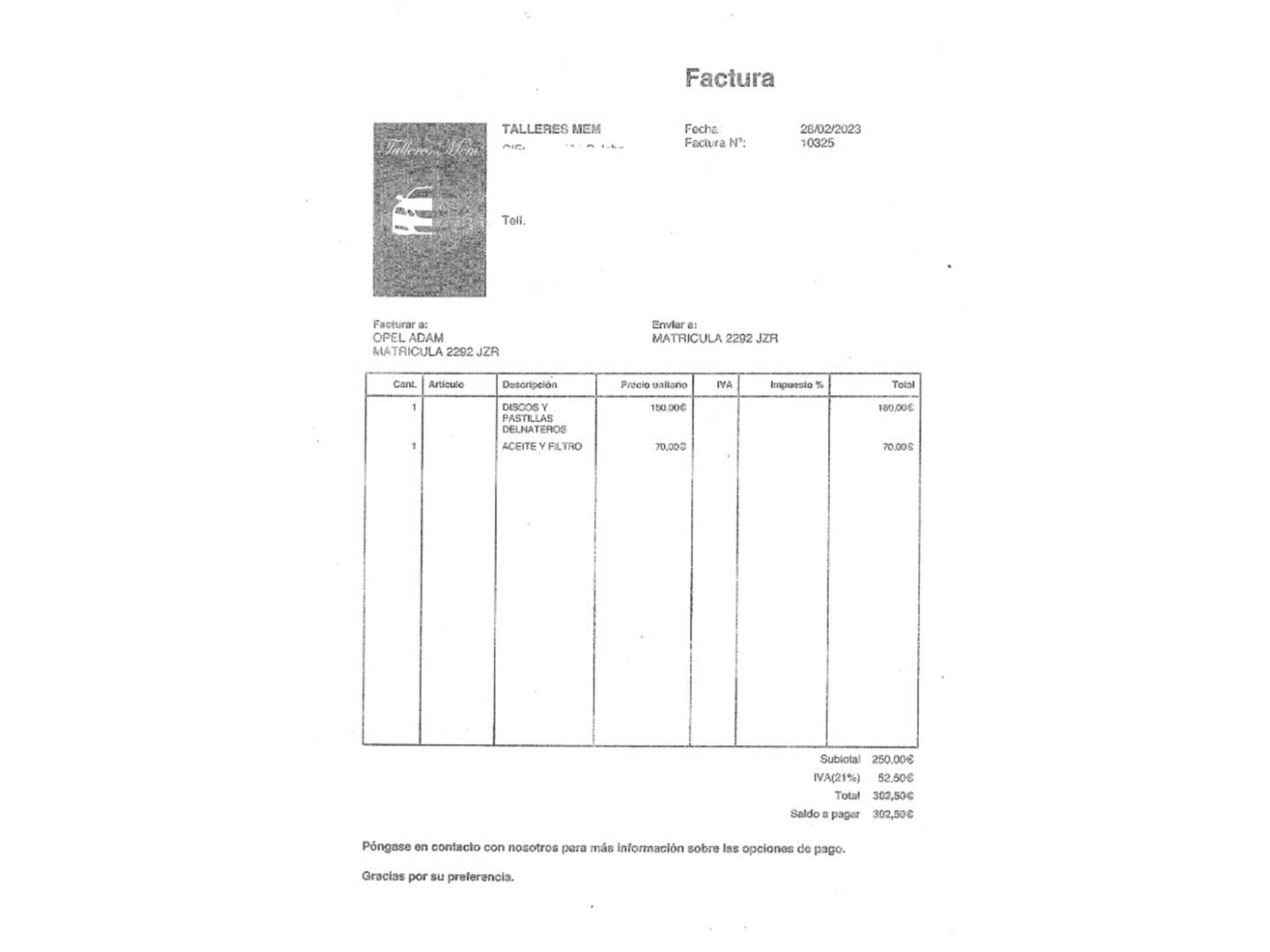 Foto del mantenimiento del Opel Adam Opel Adam 1.4 XER Slam (100 CV)