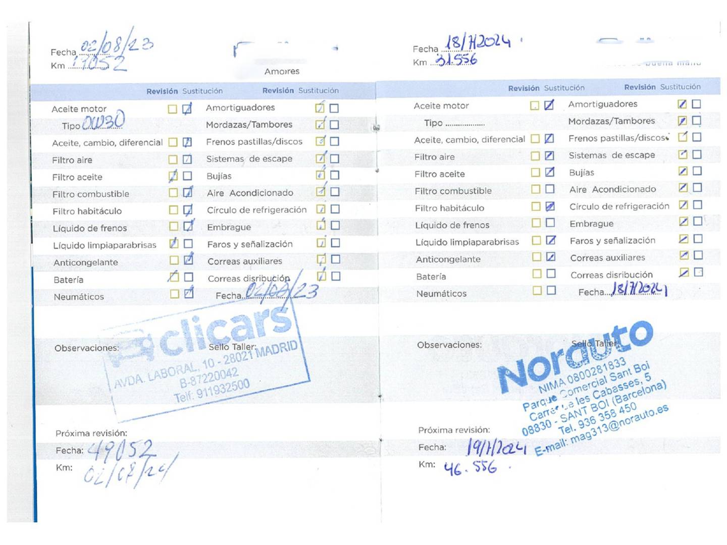 Foto del mantenimiento del Nissan QASHQAI Nissan Qashqai DIG-T 140 Acenta 4x2 (140 CV)