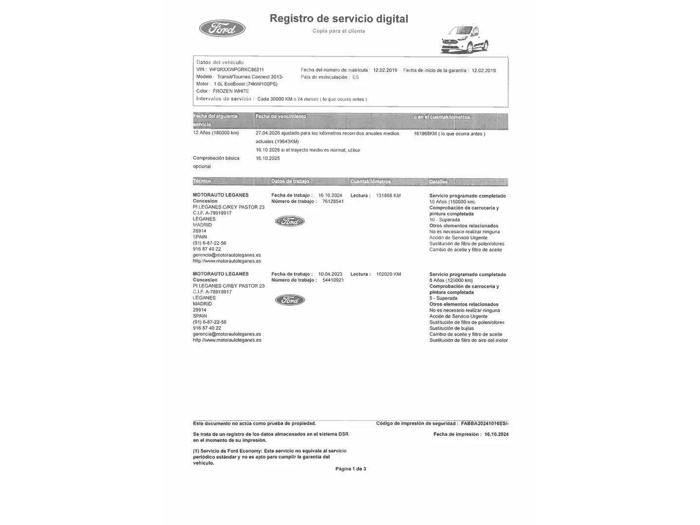 Foto Ford Transit Connect Ford Transit Connect Furgon 1.0 EcoBoost Trend 200 L1 (100 CV)