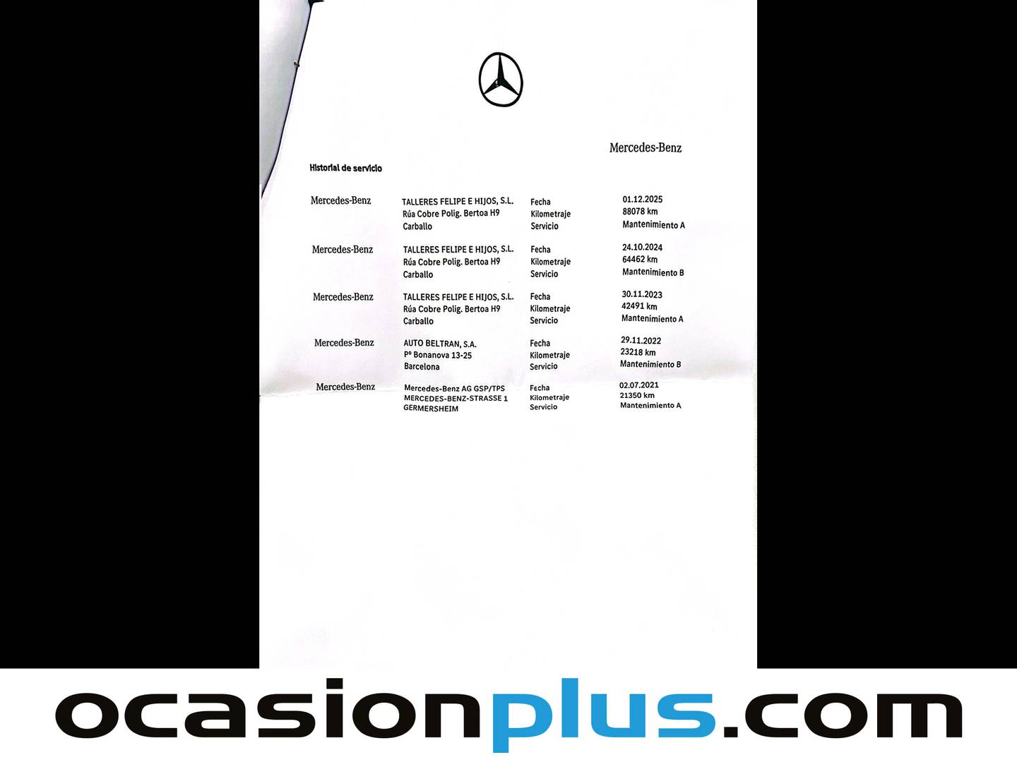 Foto del mantenimiento del Mercedes CLA Mercedes CLA 250 Shooting Brake 4Matic (224 CV) PACK AMG