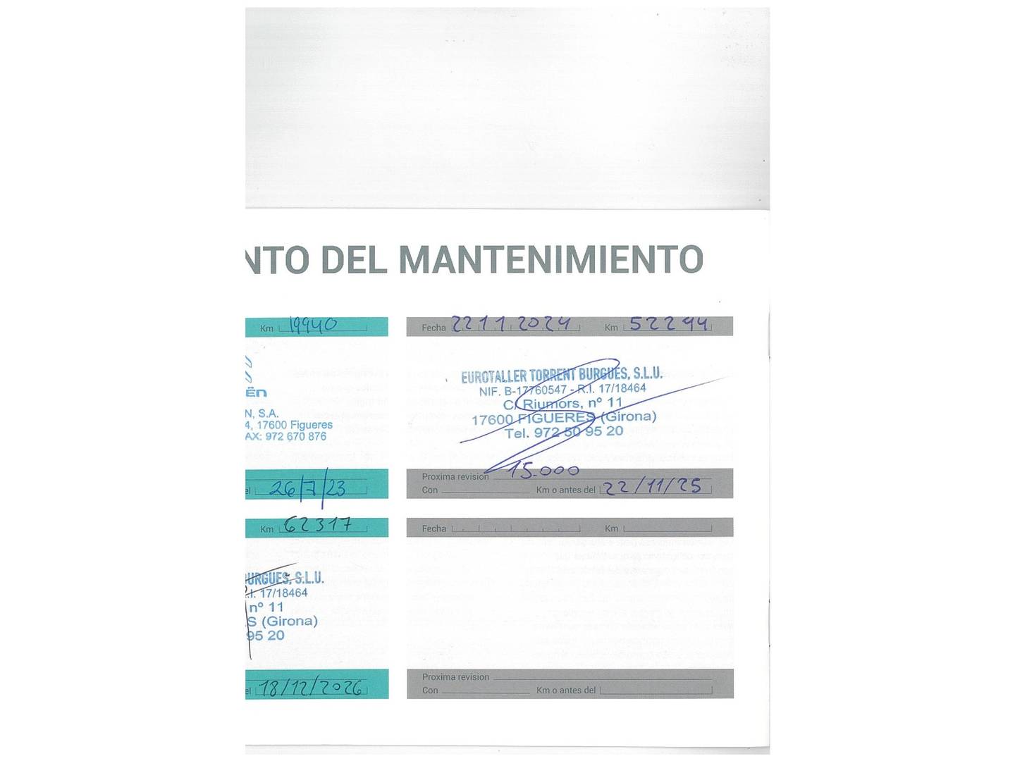 Foto del mantenimiento del Citroën Grand C4 Picasso Citroën Grand C4 Picasso BlueHDi 120 Live 7 Plazas (120 CV)