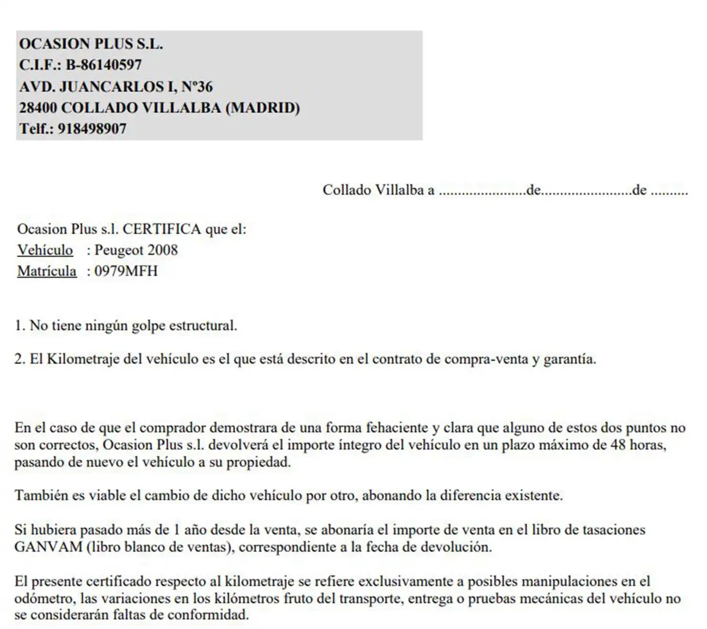 Certificado