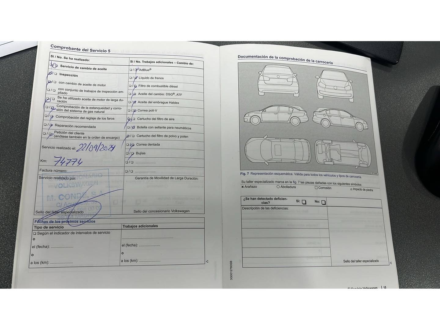 Foto del mantenimiento del Volkswagen Golf Volkswagen Golf 2.0 TDI CR BMT (150 CV) DSG Pack R-Line