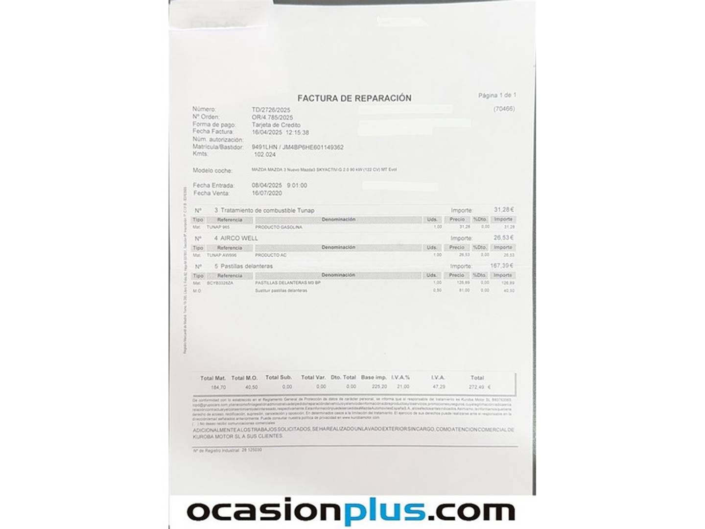 Foto Mazda Mazda3 Mazda Mazda 3 2.0 Skyactiv-G Evolution (122 CV)