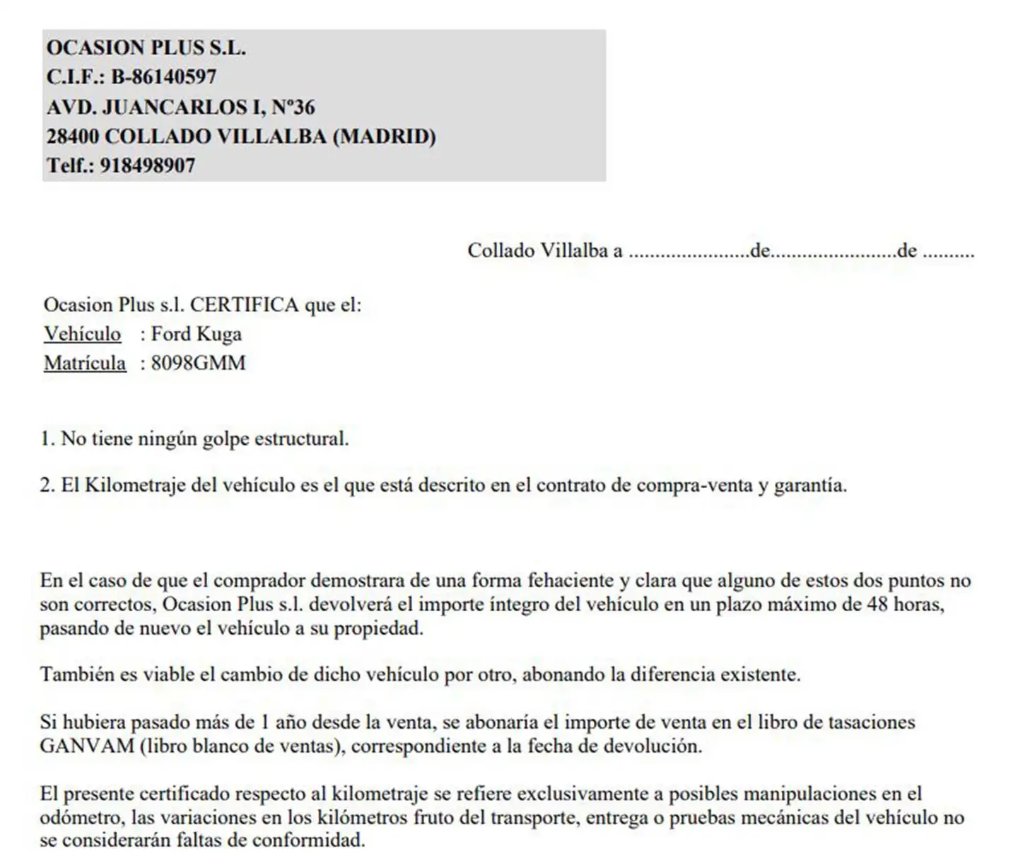 Certificado