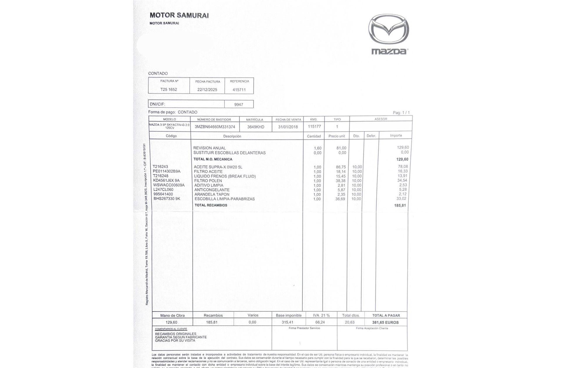 Mazda3 2.0 GE Black Tech Edition - foto 20